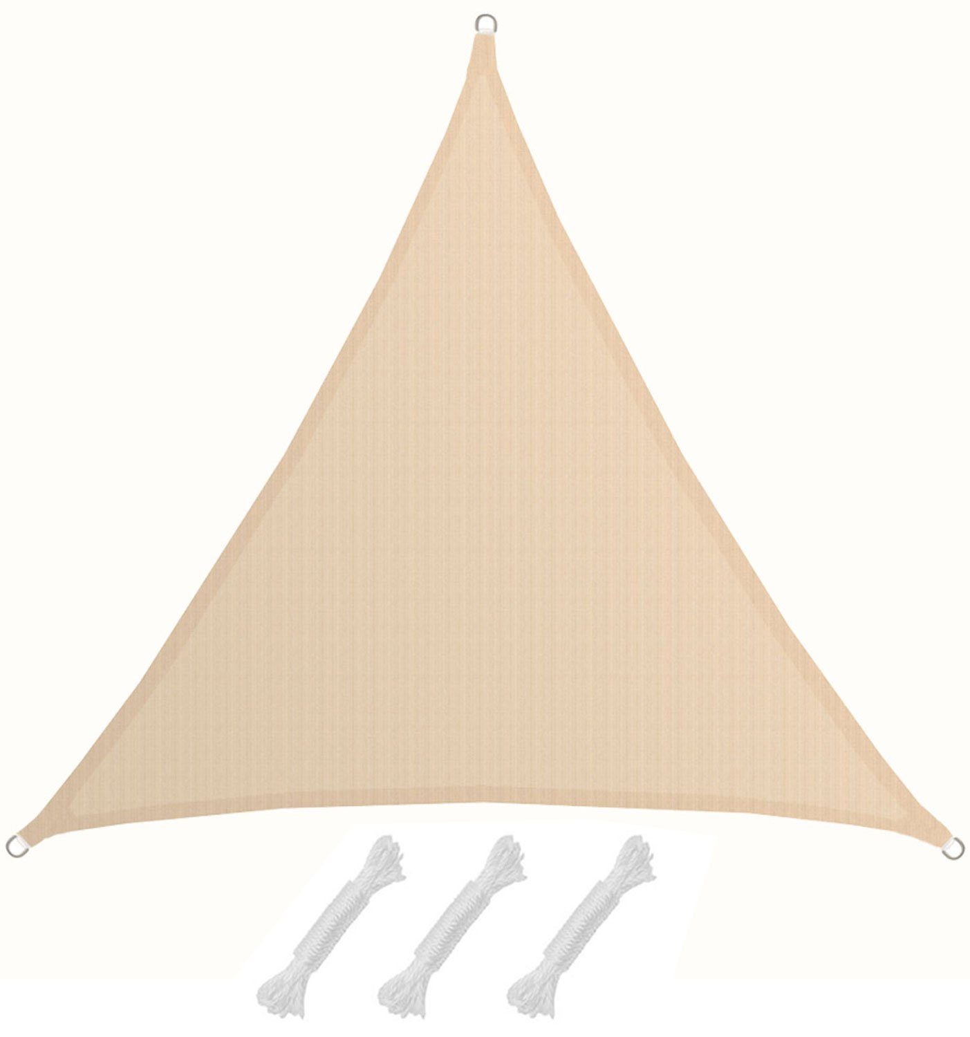 Sonnensegel mit UV Schutz - 5 x 5 x 5 m Winddurchlässig - Garten, Terrasse, Balkon