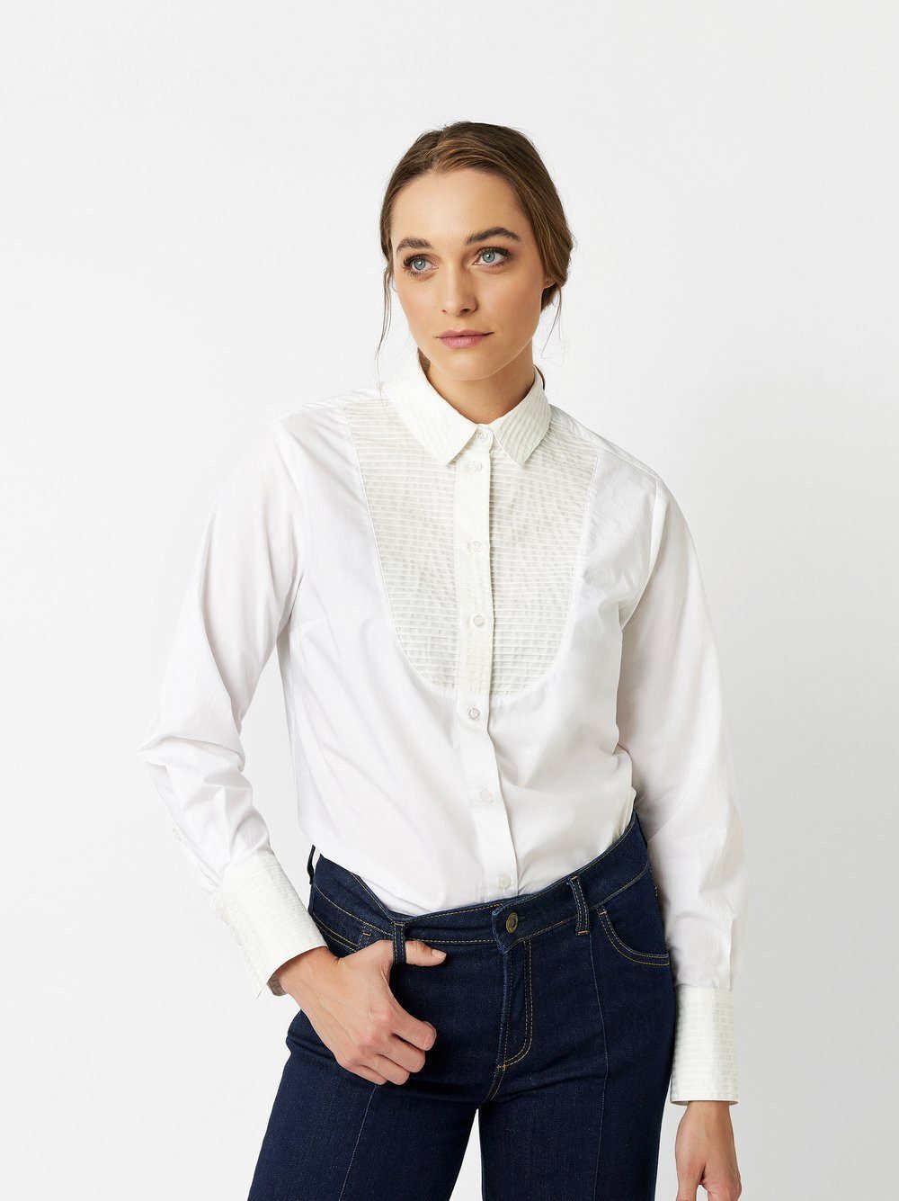 TONI Hemdbluse Alma mit Plastron