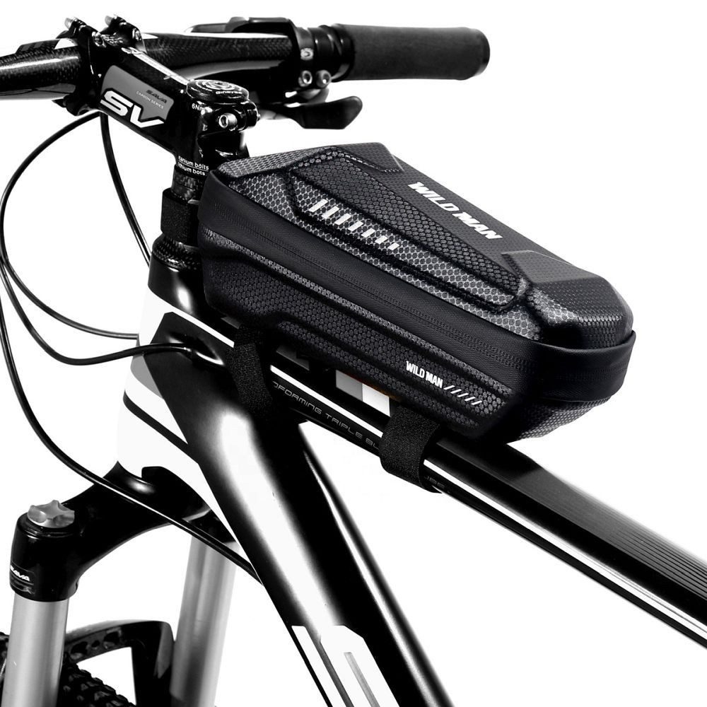 WILDMAN Fahrradtasche WILDMAN ES5 Fahrradrahmentasche 1 l Schwarz