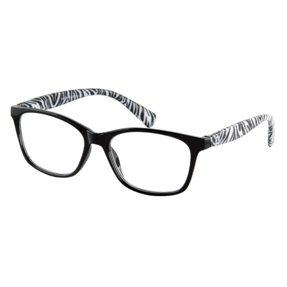 I Need You Lesebrille Safari Zebra mit Etui (1,0 dpt)