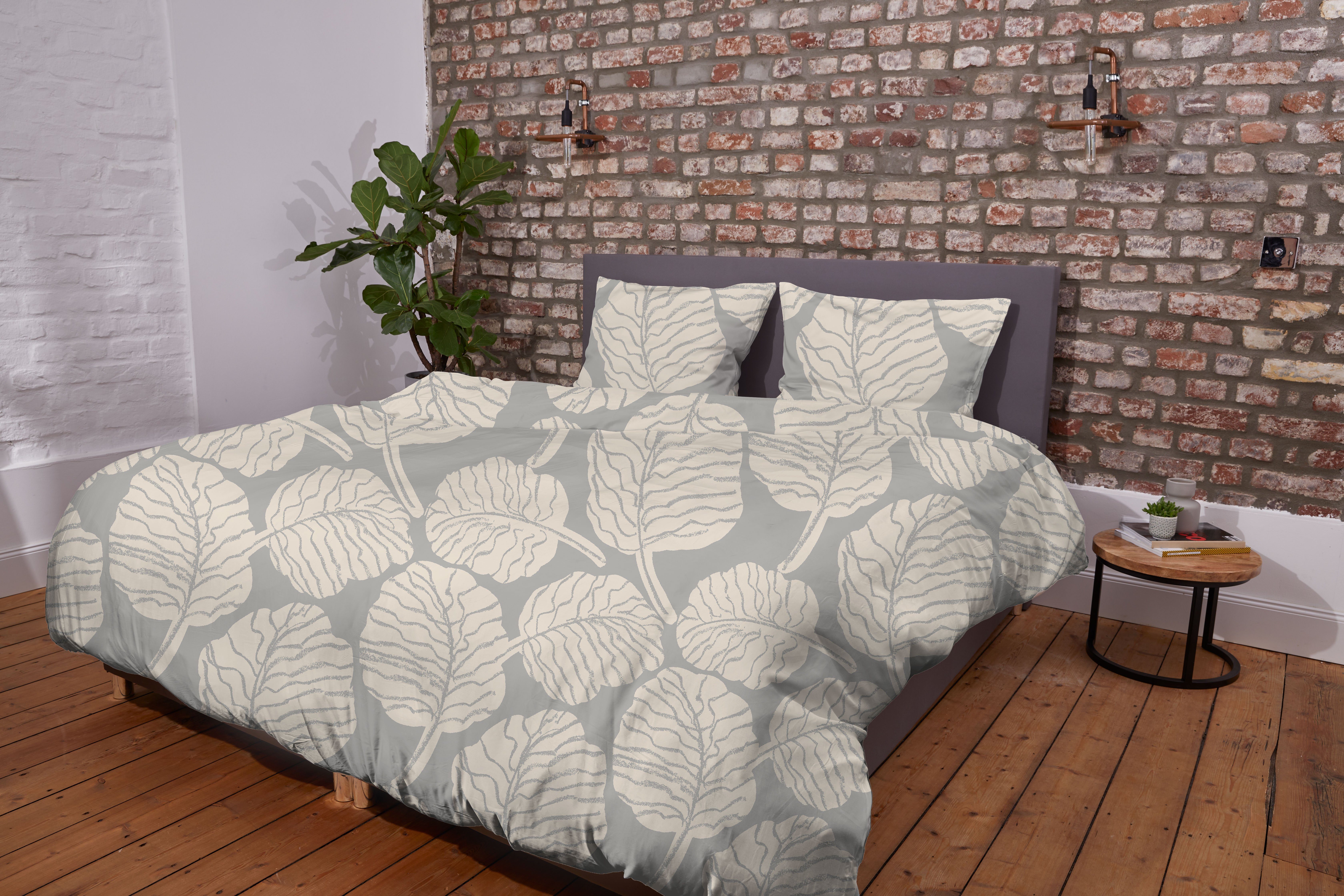 SENSE EIGHT Bettwäsche GIANT LEAVES, Mako-Satin, günstig online kaufen