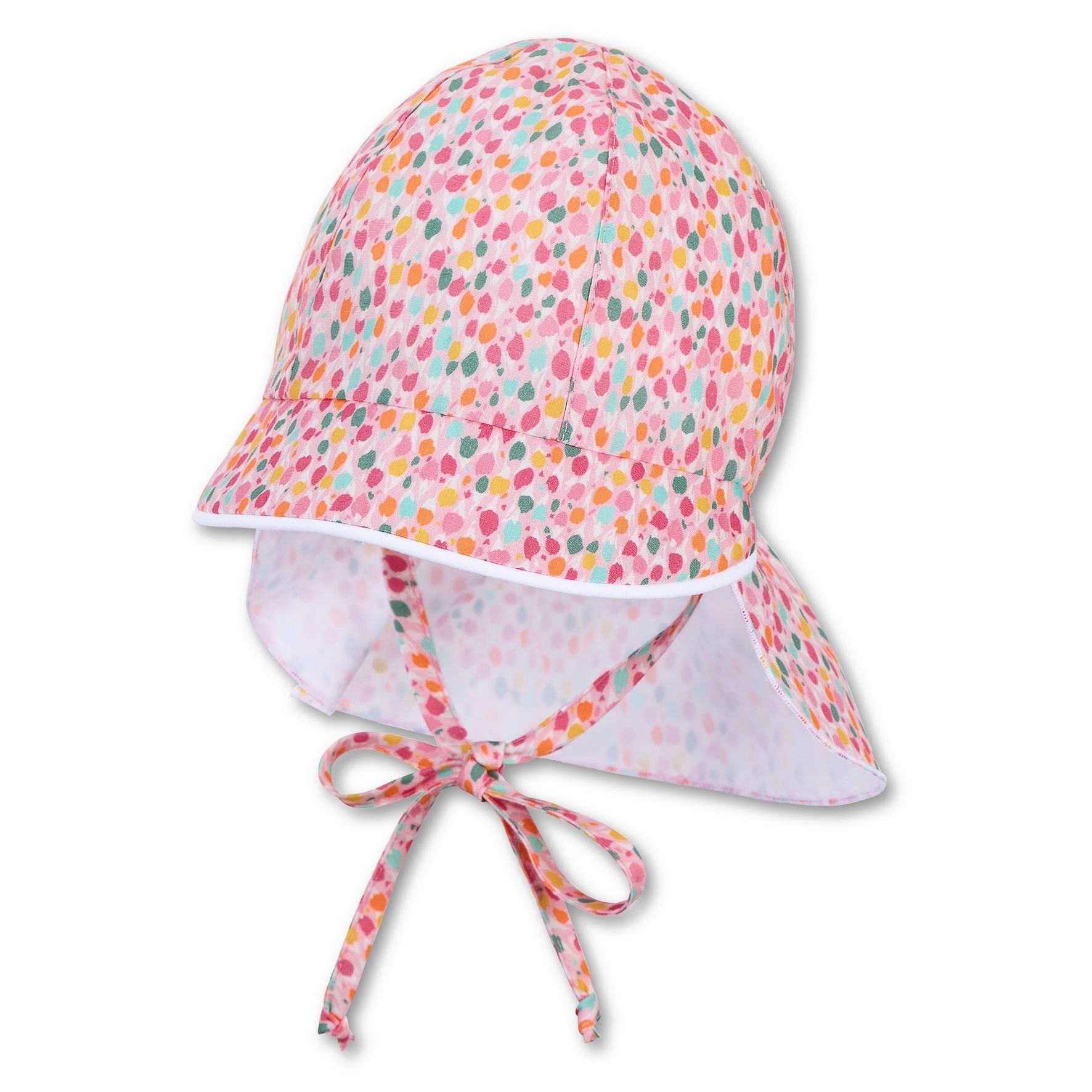 Sterntaler® Schirmmütze Schirmmütze mit Nackenschutz rosa (724)