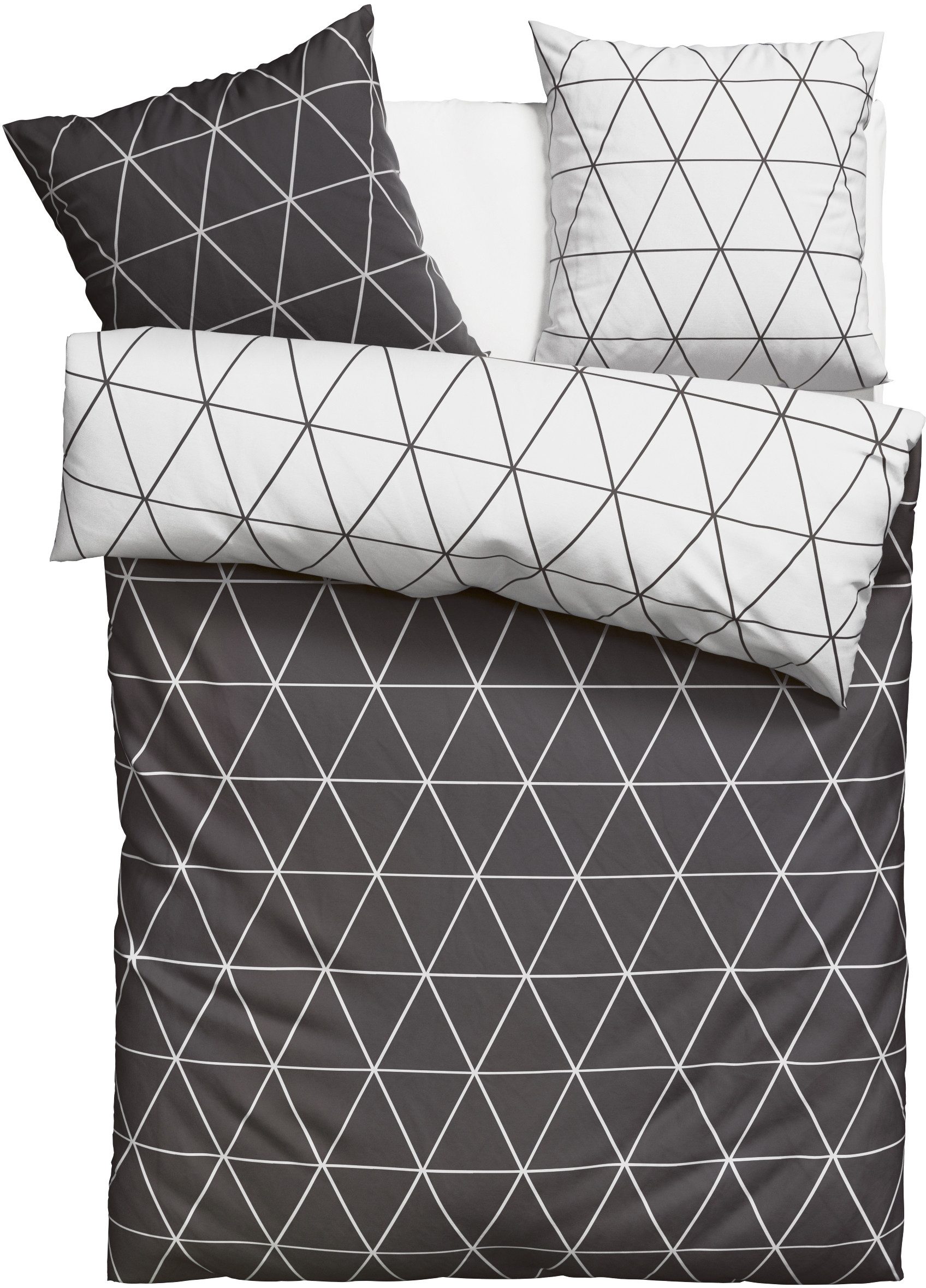 OTTO home Bettwäsche Balsby in Gr. 135x200 oder 155x220 cm, 100% Baumwolle, Renforcé, 2 teilig, Bettwäsche-Set mit Muster, Wendebettwäsche – Bild 2 von 5
