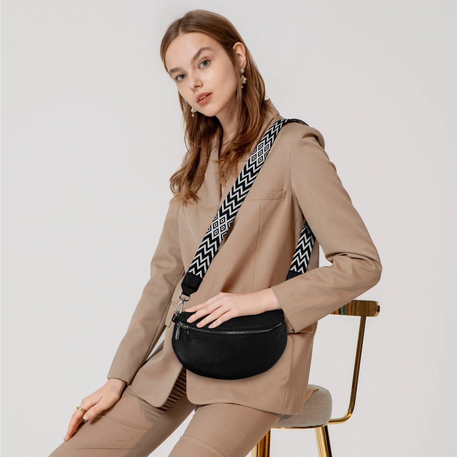 TAN.TOMI Schultertasche Umhängetasche Damen Klein Bauchtasche Damen Stylisc günstig online kaufen