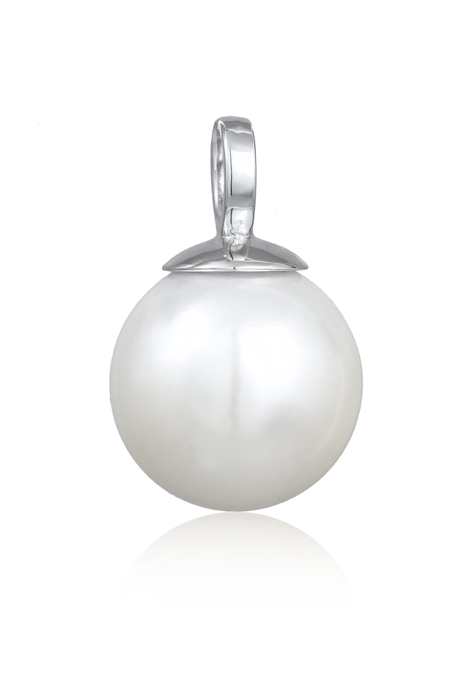 Nenalina Kettenanhänger Basic Muschelkernperle Klassisch Rund 925 Silber günstig online kaufen