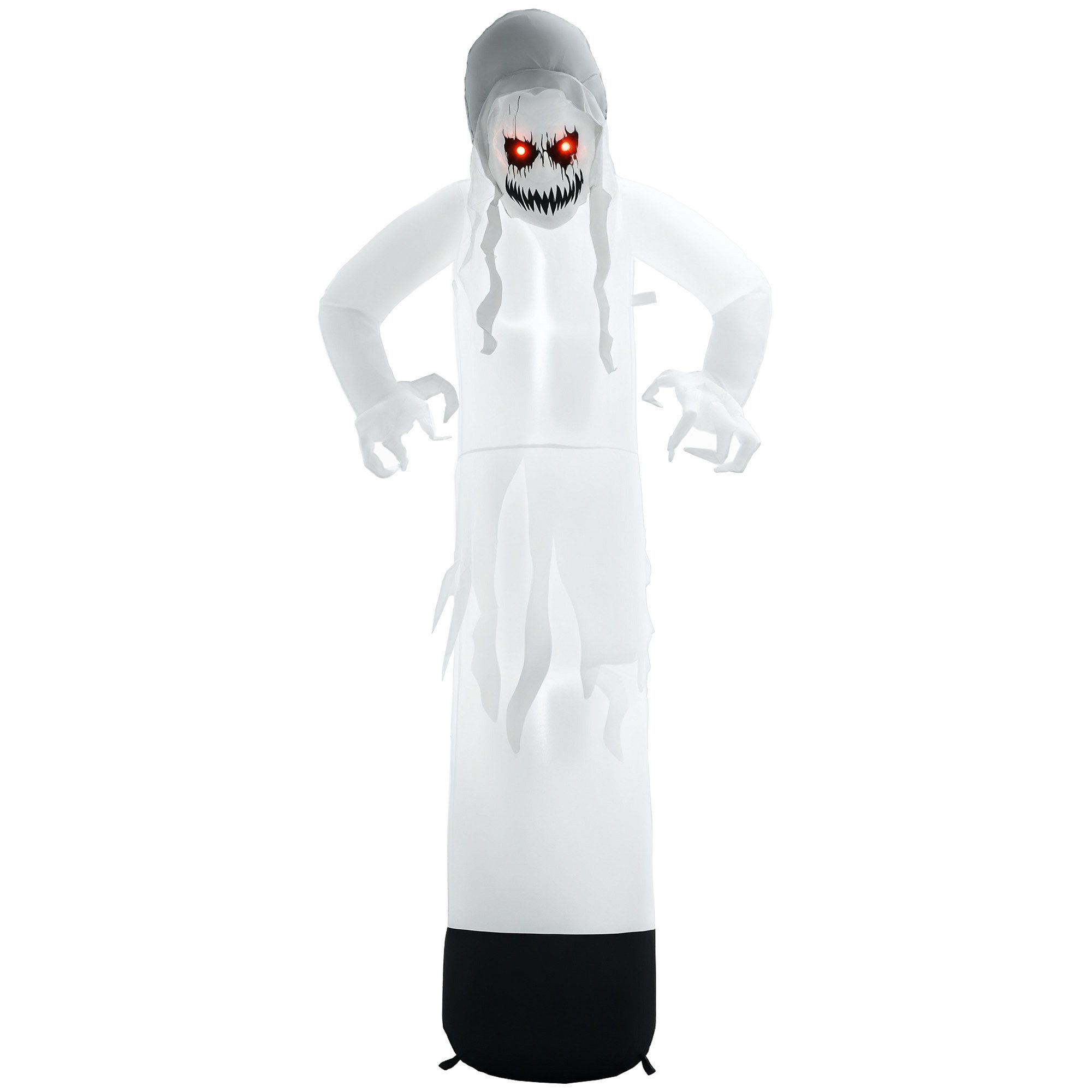 Outsunny LED-Dekofigur Geisterhexe mit roten Augen, mit LED-Lichtern (Aufbl günstig online kaufen