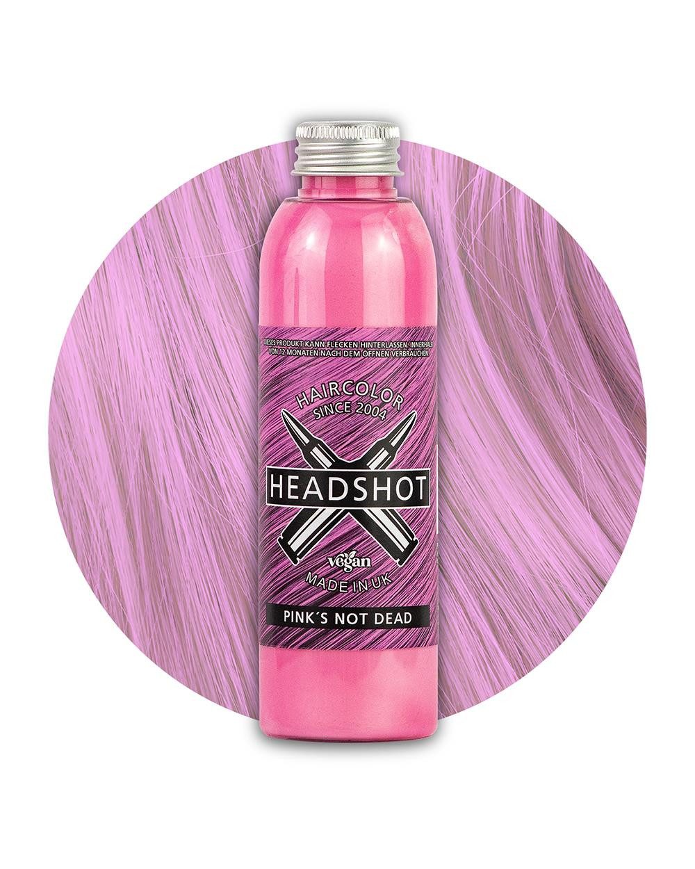 Haartönung Headshot Haartönung vegane Haarfarbe Pink's not Dead 150 ml, Packung, Chemikalien