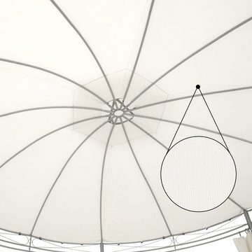 Casaria Pavillon Toscana, Ø3,5m, UV-Schutz 50+, robust, Metall, Seitenwände