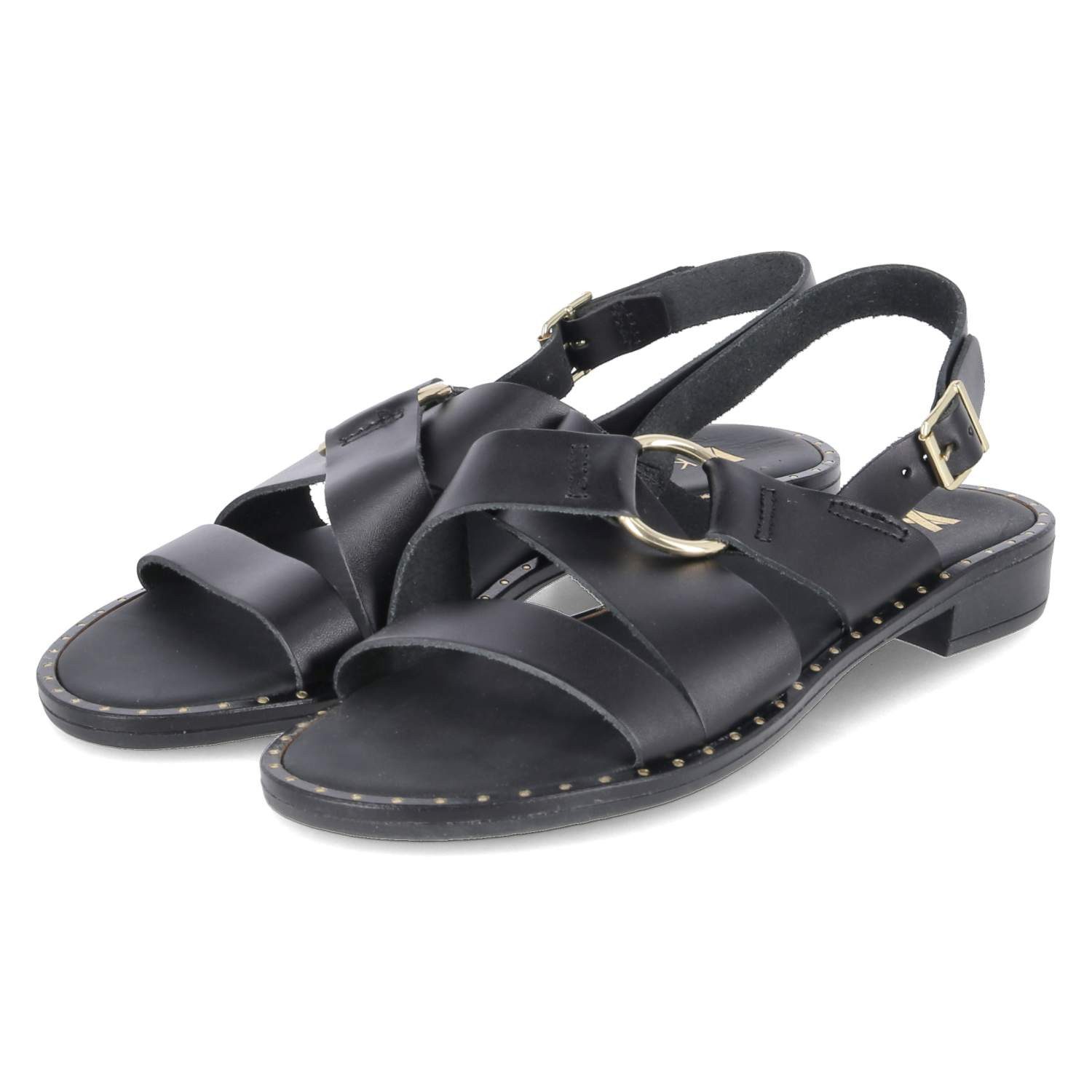 Kaerlek Kaerlek 1588/8263 NERO Damen Glattleder black Sandalette