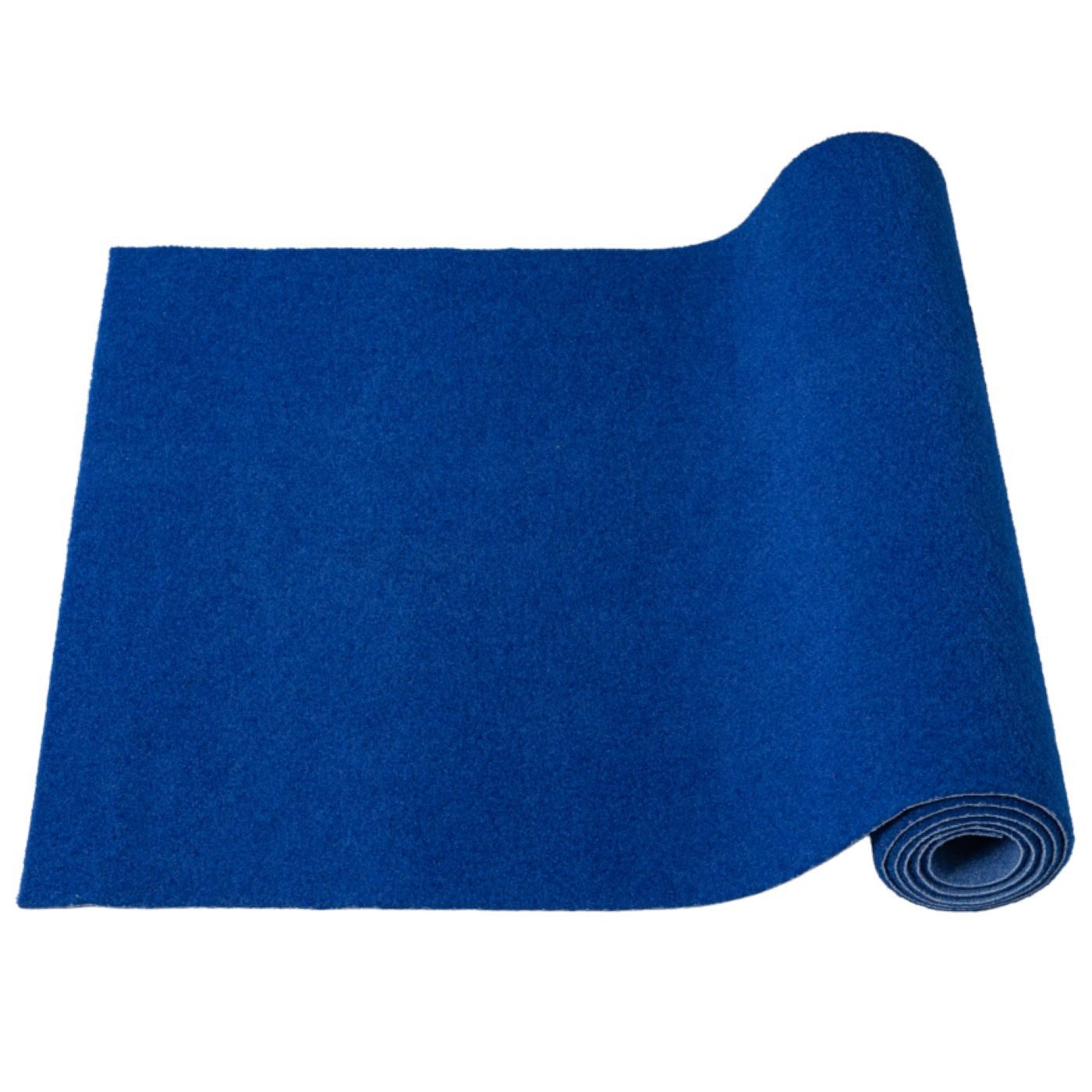 ANRO Teppich CRIS Rasenteppich Meterware 7mm pflegeleicht 80/160 cm Balkon/Terrasse, Rechteckig, Höhe: 7 mm, schwer entflammbar Größe: 100x80cm Uni Blau