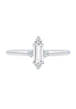 Elli DIAMONDS Verlobungsring Verlobung Edel Topas Diamant (0.06 ct) 925 Silber