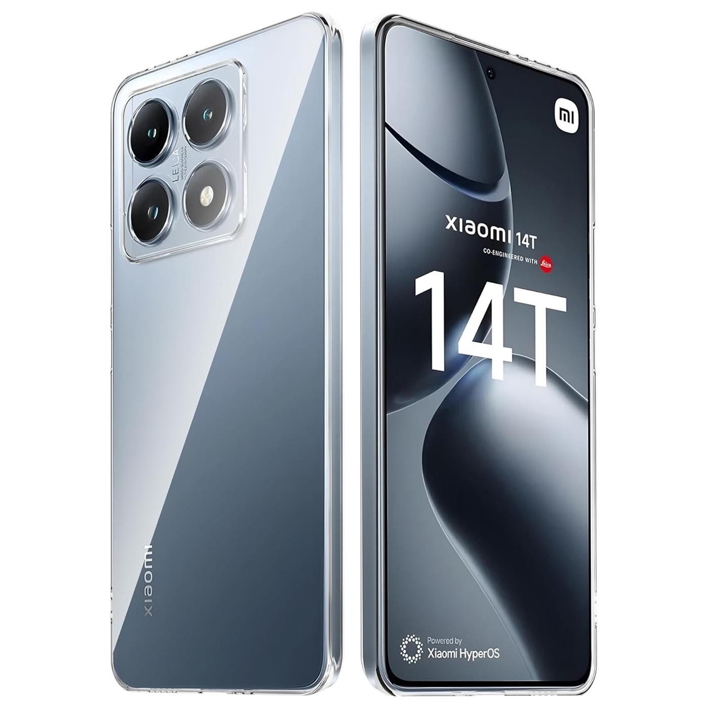 CoolGadget Handyhülle Silikon Handy Hülle Slim für Xiaomi 14T, dünne TPU Schutzhülle Case in transparent / durchsichtig