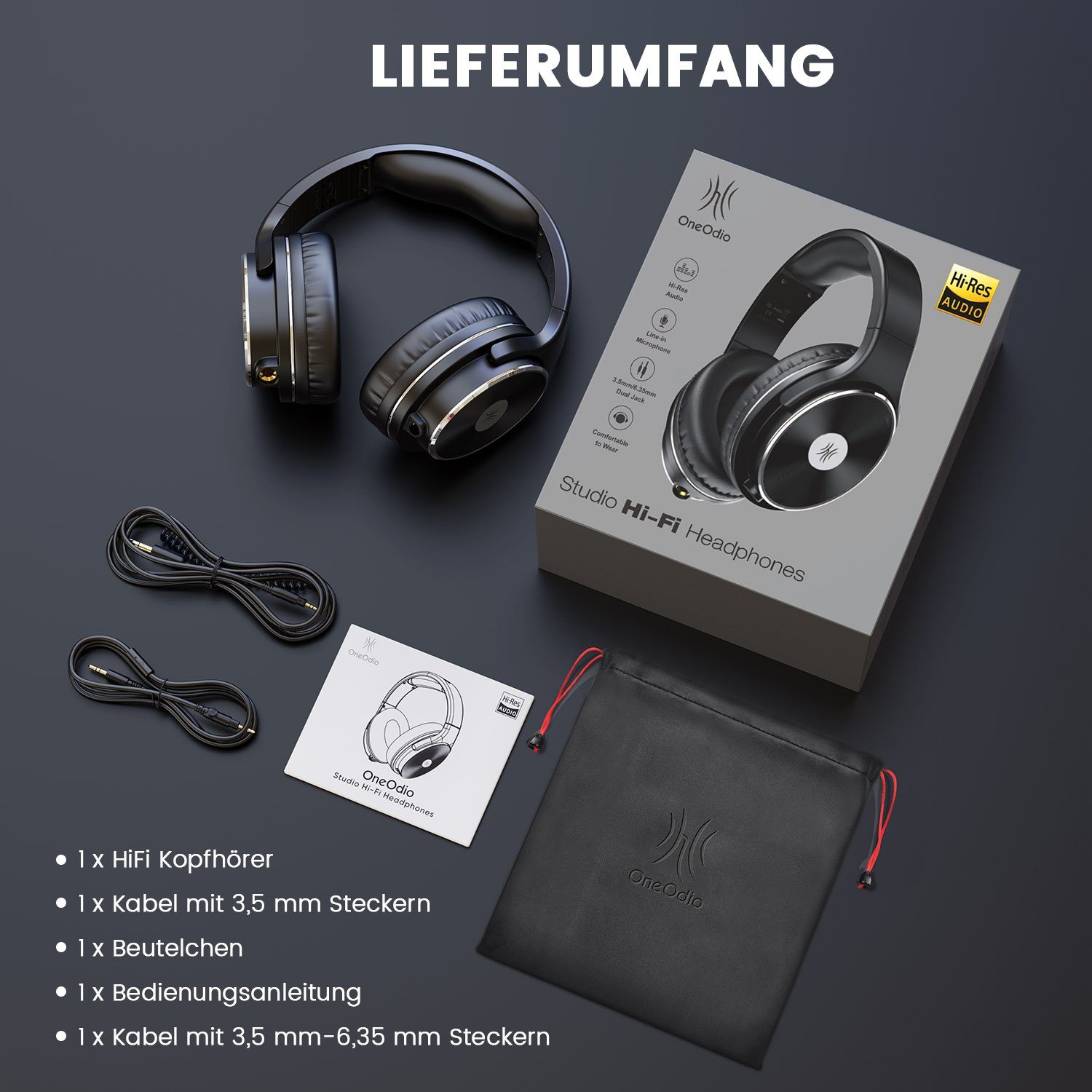 OneOdio Studio HiFi HiFi-Kopfhörer