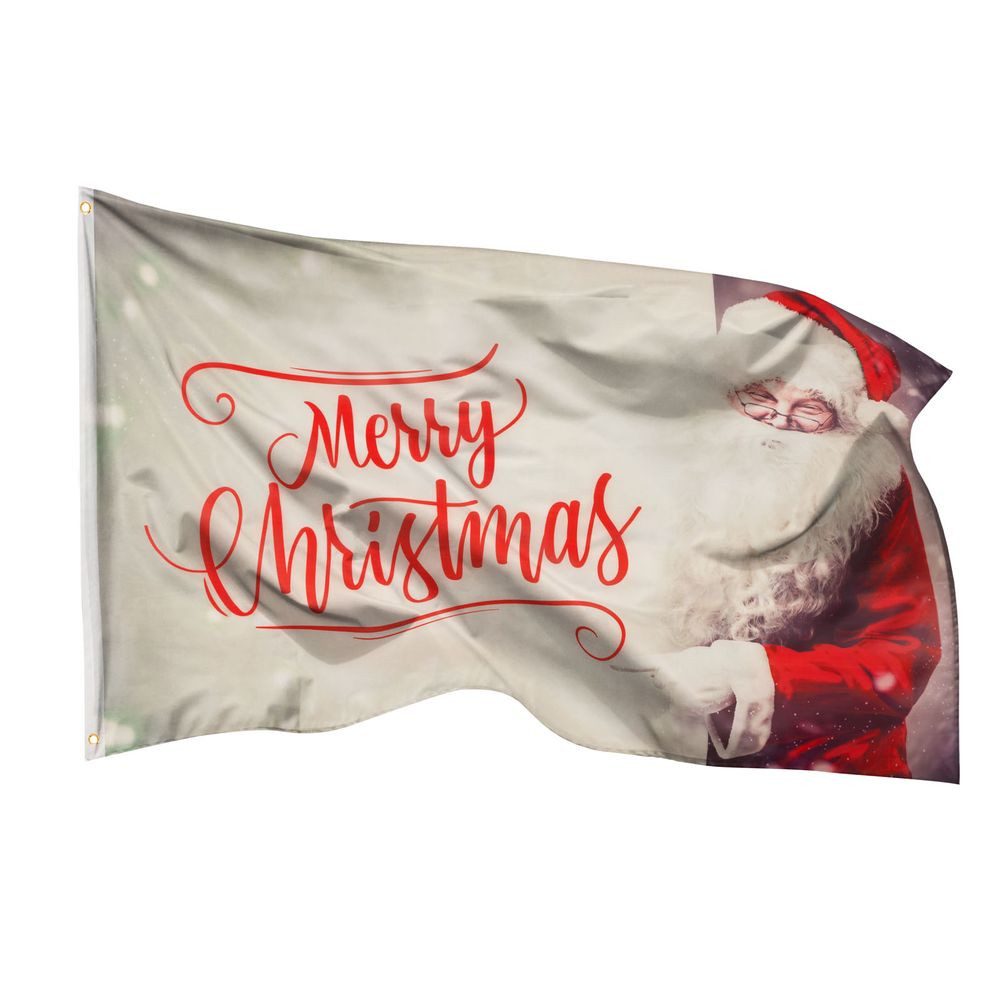 PHENO FLAGS Flagge Weihnachten Flagge 90x150 cm, Weihnachts, doppelt gesäumte Fahne mit brillanten und lebendigen Farben