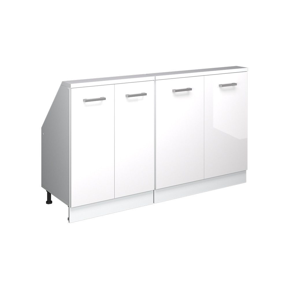 Vicco Unterschrank R-Line, Weiß Hochglanz/Weiß, 140 günstig online kaufen