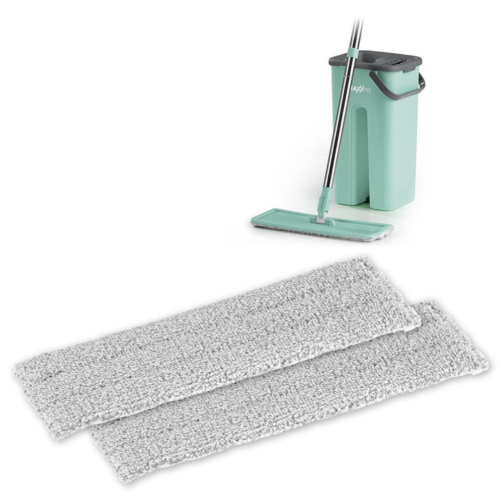 MAXXMEE Wischmopp MAXXMEE Ersatz-Wischtuch 2er-Set grau