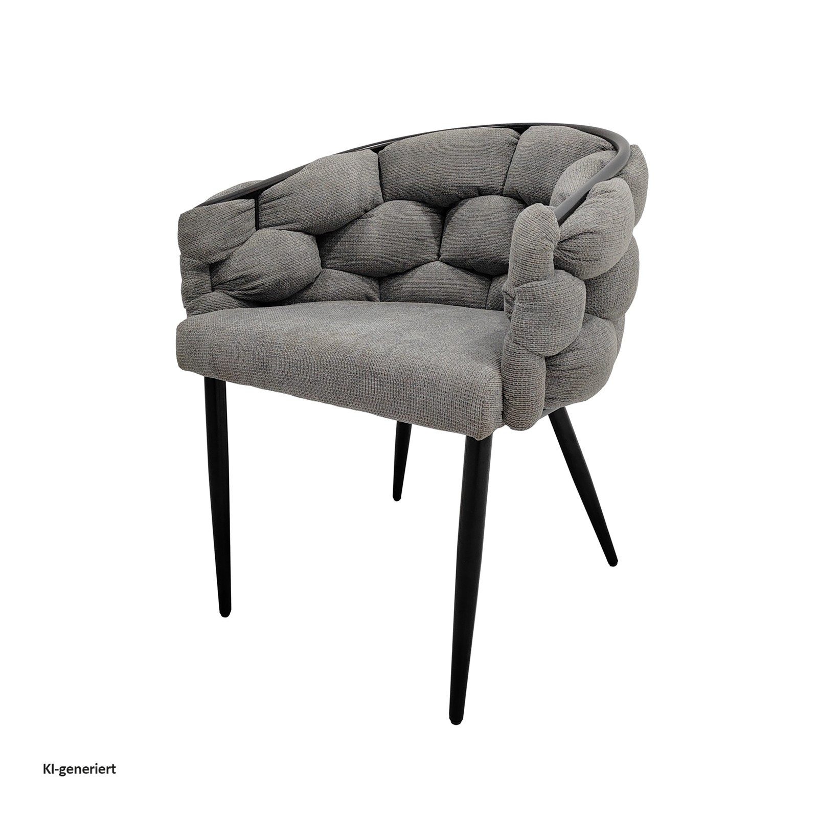 HTI-Living Esszimmerstuhl Stuhl Alsen Schwarz (Stück, 1 St), Design Polsterstuhl Esszimmerstuhl
