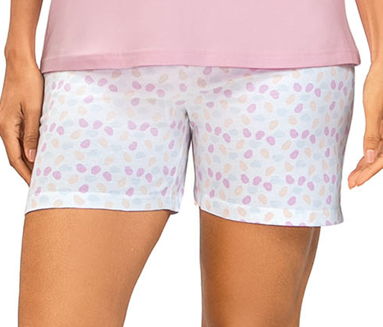 comtessa Shorty Summer Whisper (Set, 2 tlg., 2-teilig) Damen Pyjama 2-teilig kurze Hose Baumwolle große Größen