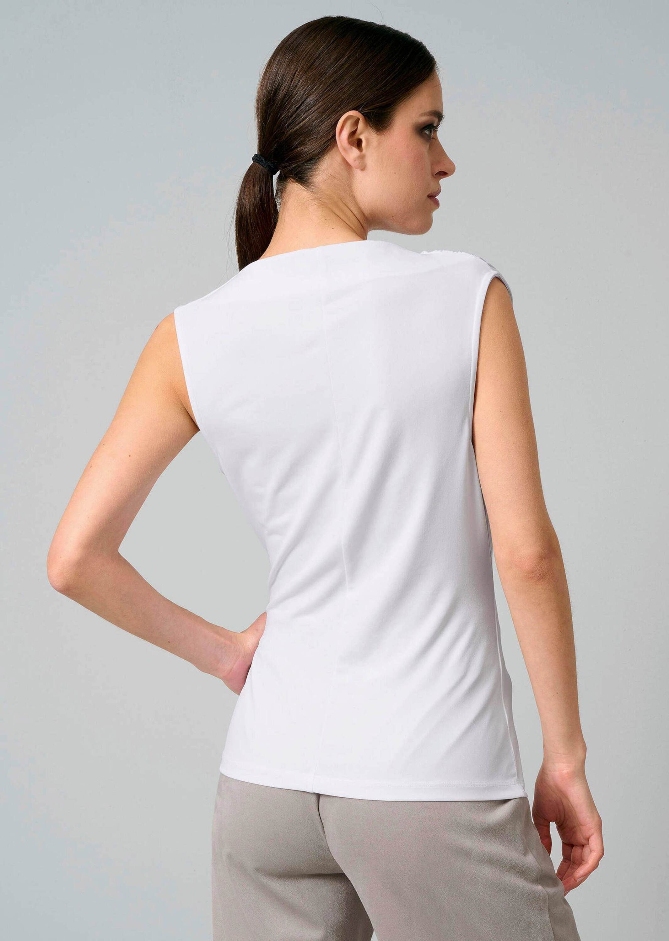 Alba Moda Shirttop Top mit Stehkragen