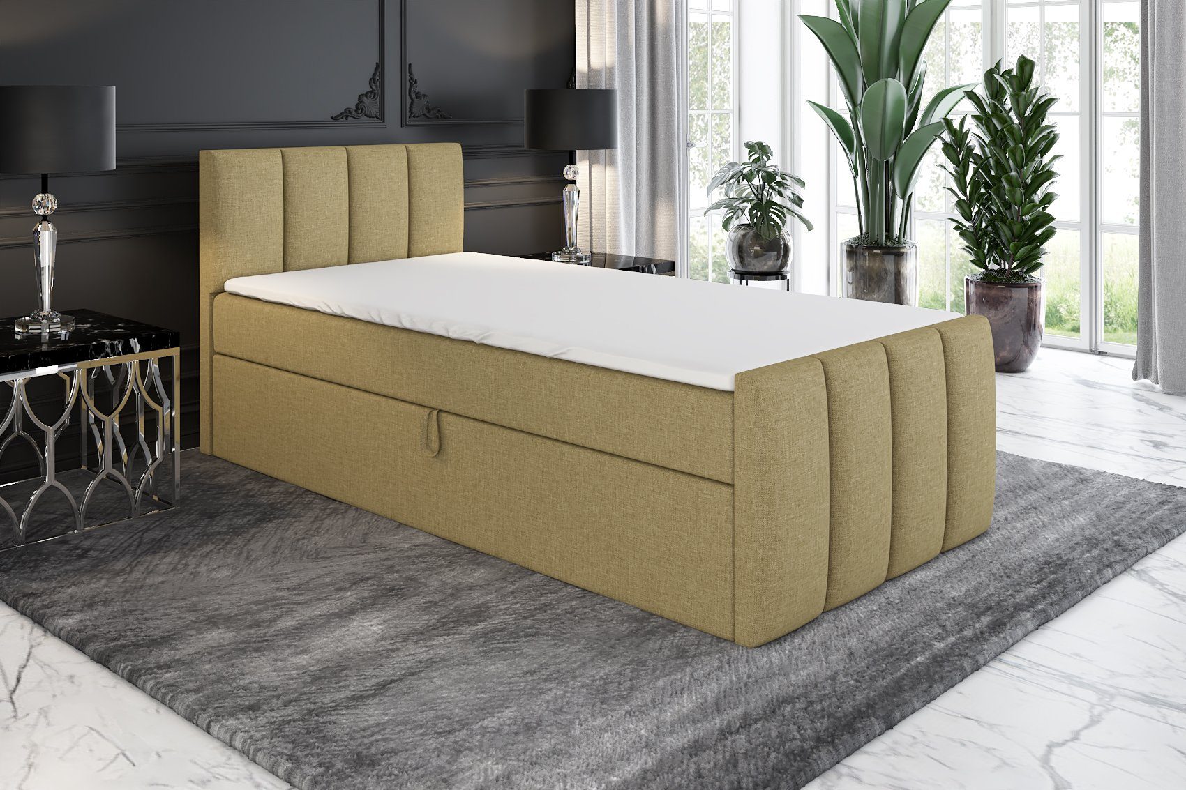A&J MöbelLand GmbH Boxspringbett Einzelbett FUNI günstig online kaufen