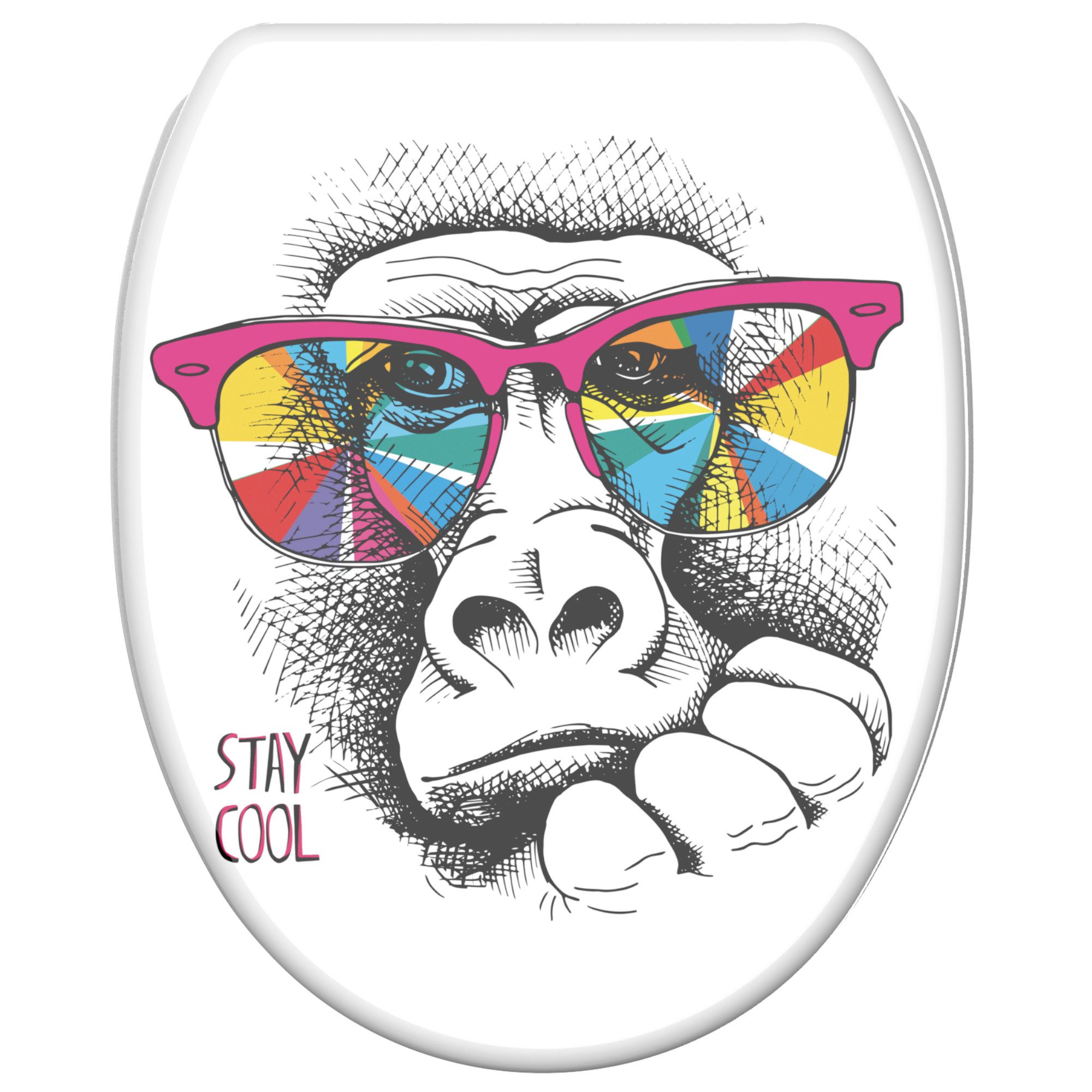 Sanilo WC-Sitz Stay Cool mit Absenkautomatik & Quick Release, Premium Toilettendeckel, abnehmbar, leichte Montage von oben