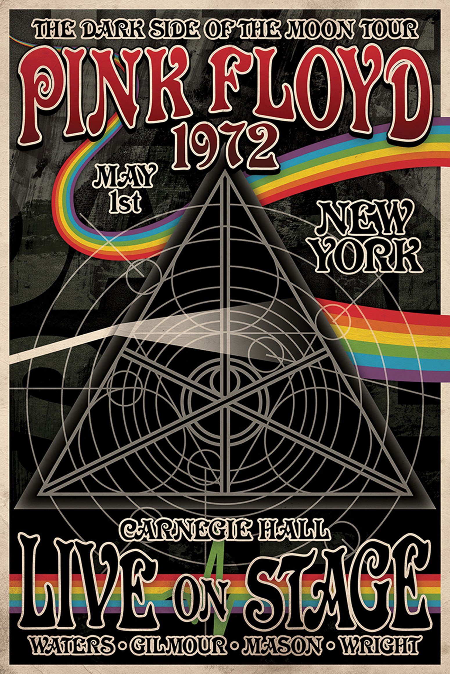 Close Up Poster Pink Floyd Poster Tourplakat The Dark Side Of The Moon Tour