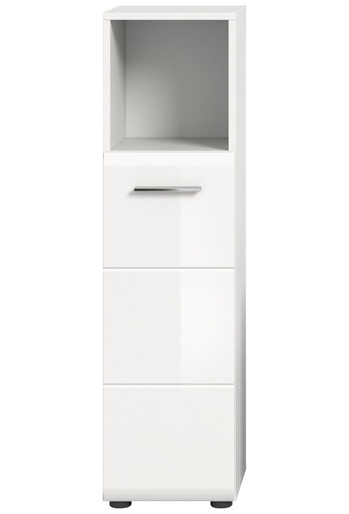 xonox.home Hochschrank Standschrank hoch Ice, weiß / weiß Hochglanz (1-St) Badmöbel, Einzelltyp