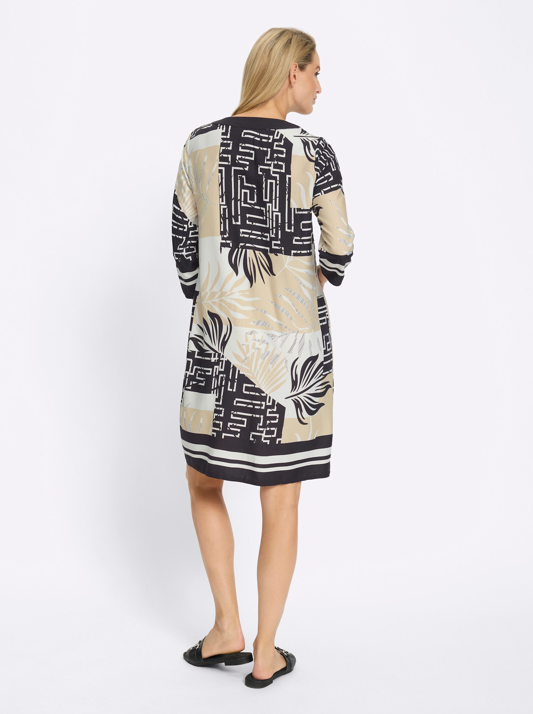 heine Etuikleid Druck-Kleid 3/4-Arm