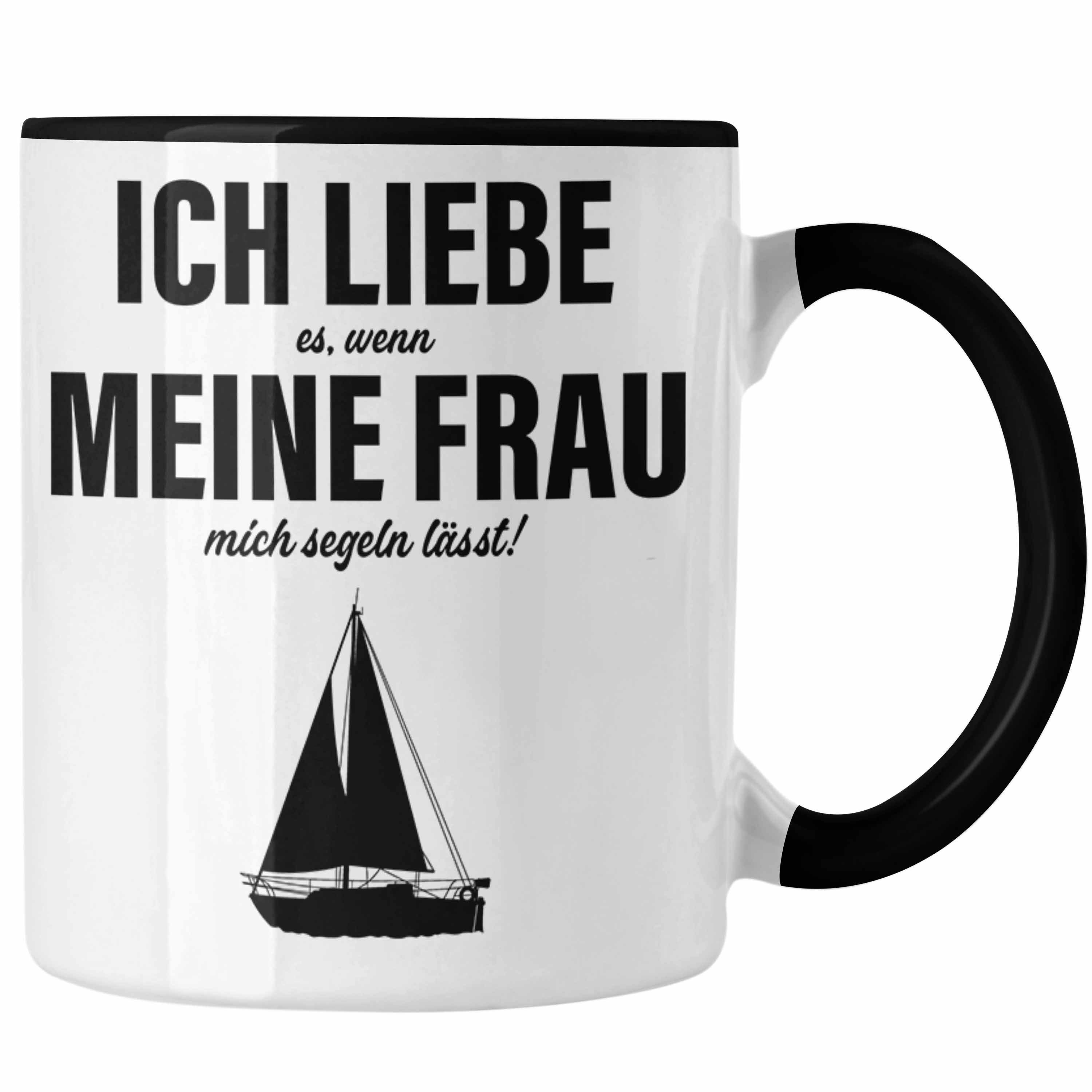 Segeln Segler Schwarz Tasse für Tasse Tasse Männer Zubehör Lustig Trendation Geschenke Geschenkideen Trendation - Gadgeds