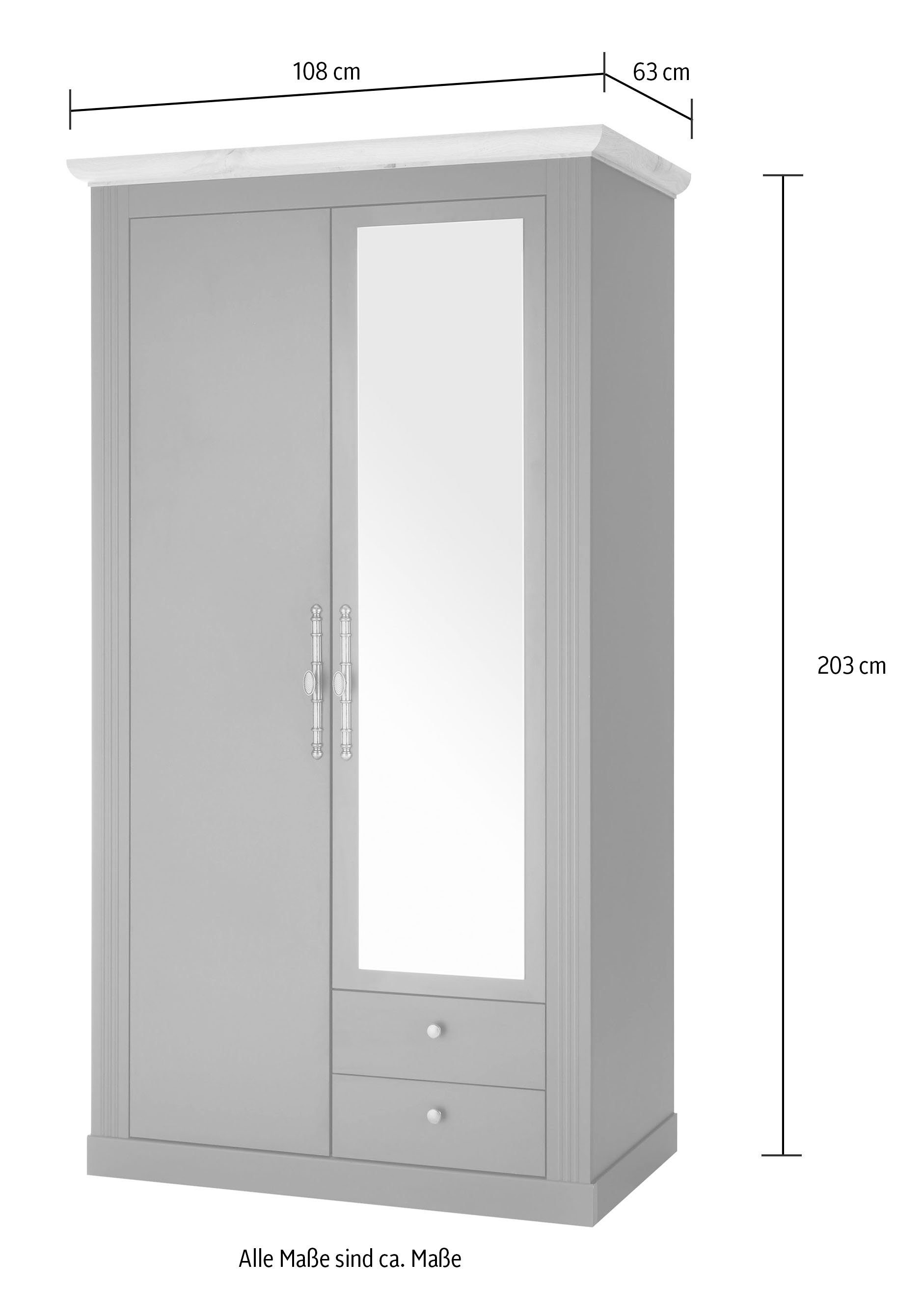 Home breit, exclusiv cm affaire Kleiderschrank by Grau dunkel WESTMINSTER 109