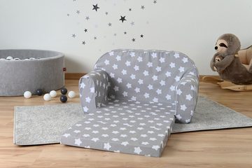 Knorrtoys® Sofa Grey White Stars, für Kinder; Made in Europe