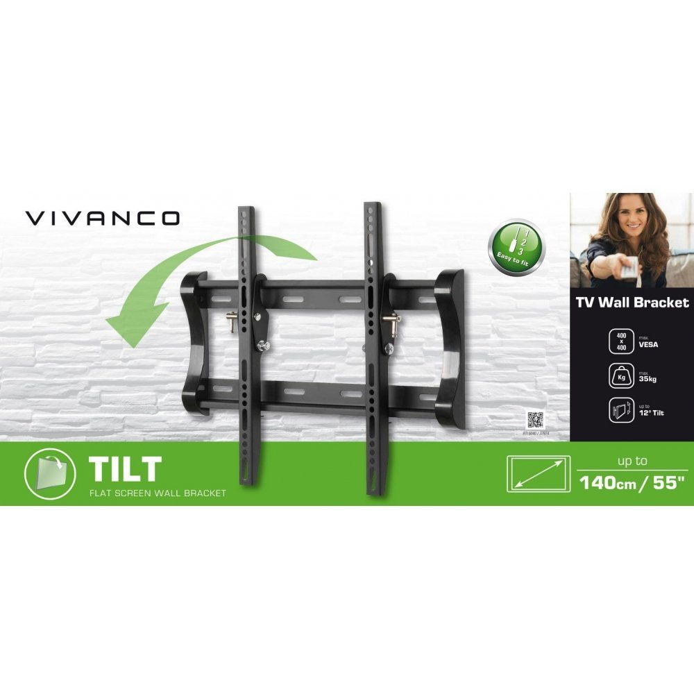 Vivanco BTI 6040 - Wandhalterung schwarz - TV-Wandhalterung