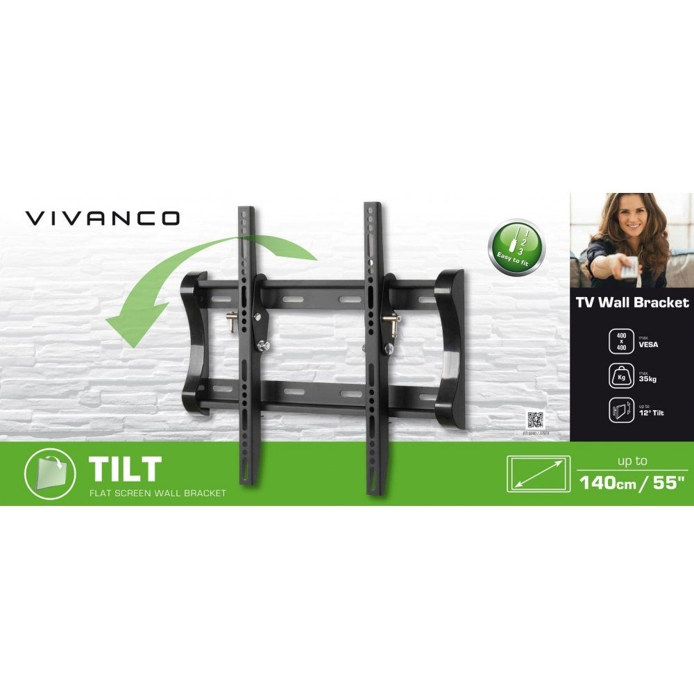 Vivanco TV-Wandhalterung BTI 6040 - Wandhalterung - schwarz