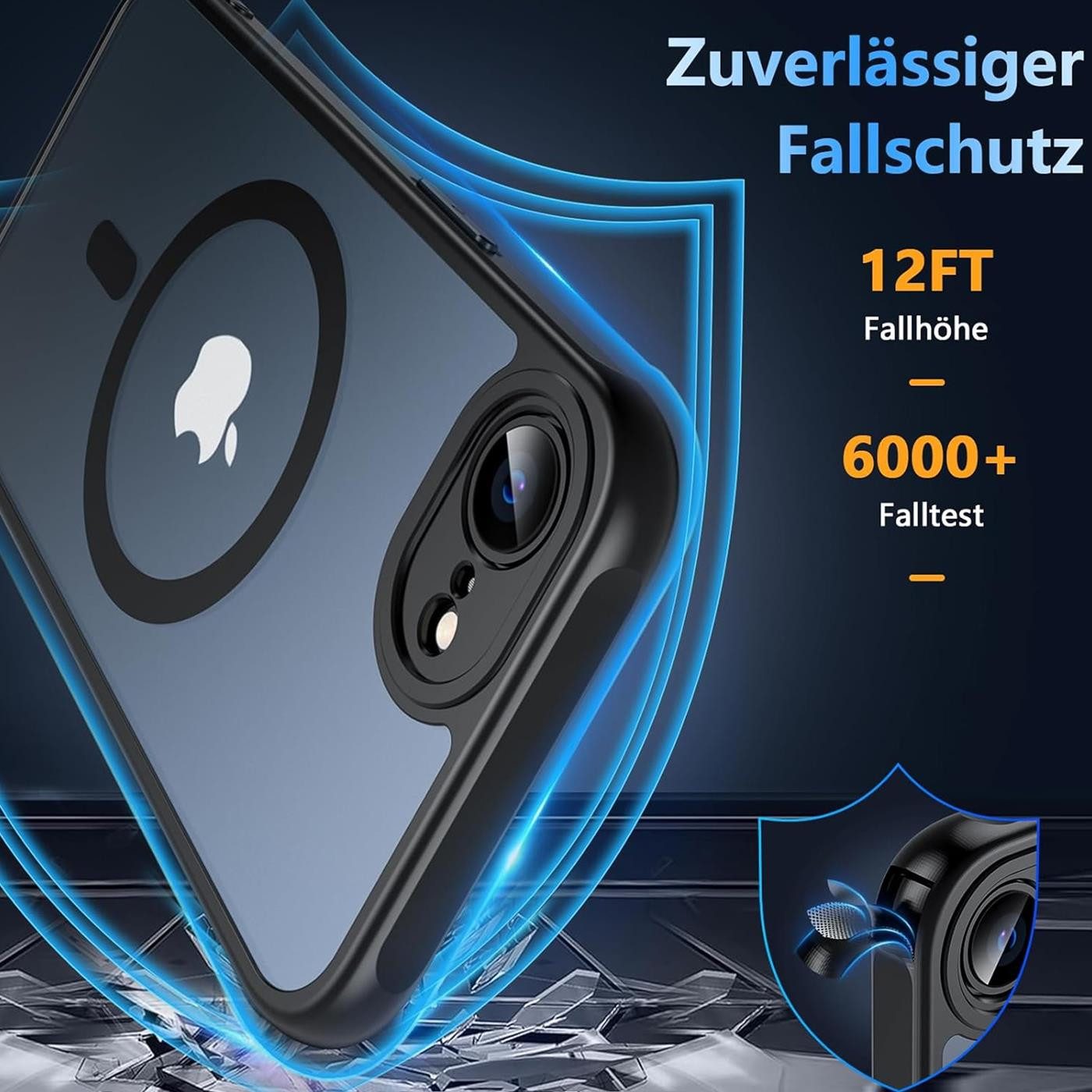CoolGadget Handyhülle für Apple iPhone 16e 6,1 Zoll, Kamera Schutz Hülle Silikon Hard Case Schutzhülle für Magsafe Zubehör – Bild 5 von 5