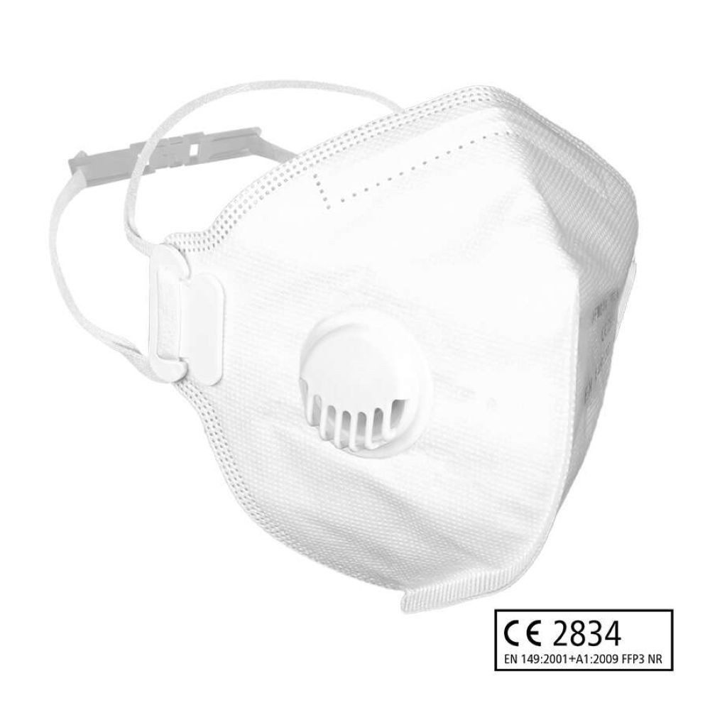 siegmund care Filtrierende Halbmasken FFP3 5x FFP3 Atemschutzmaske mit Ventil, 5-St., MHD: 31.01.2028, Effektive Filterleistung von mindestens 99%