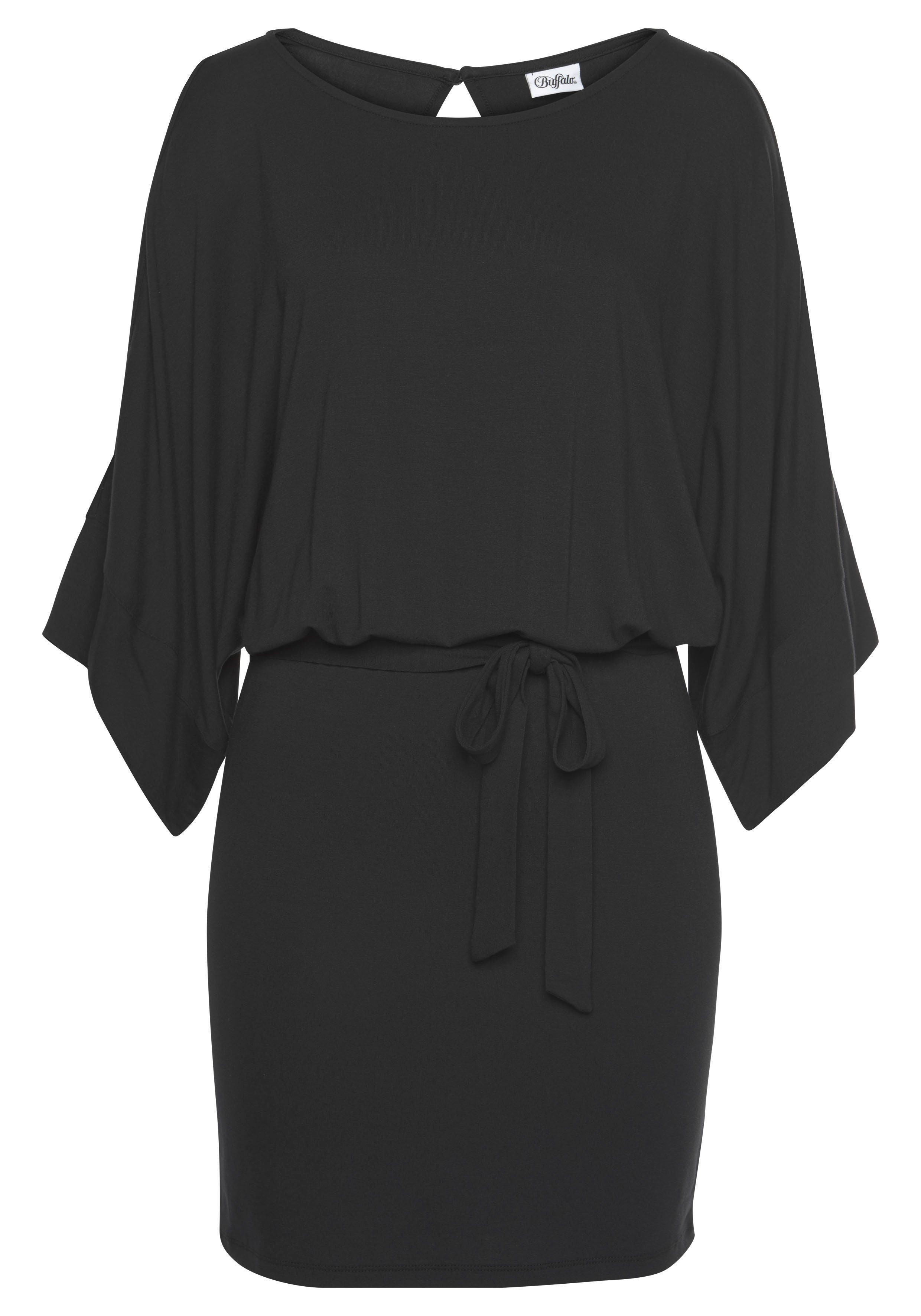 Buffalo Jerseykleid (mit Bindeband) mit Ärmelschlitzen, sommerlich, modisch. € 45,00