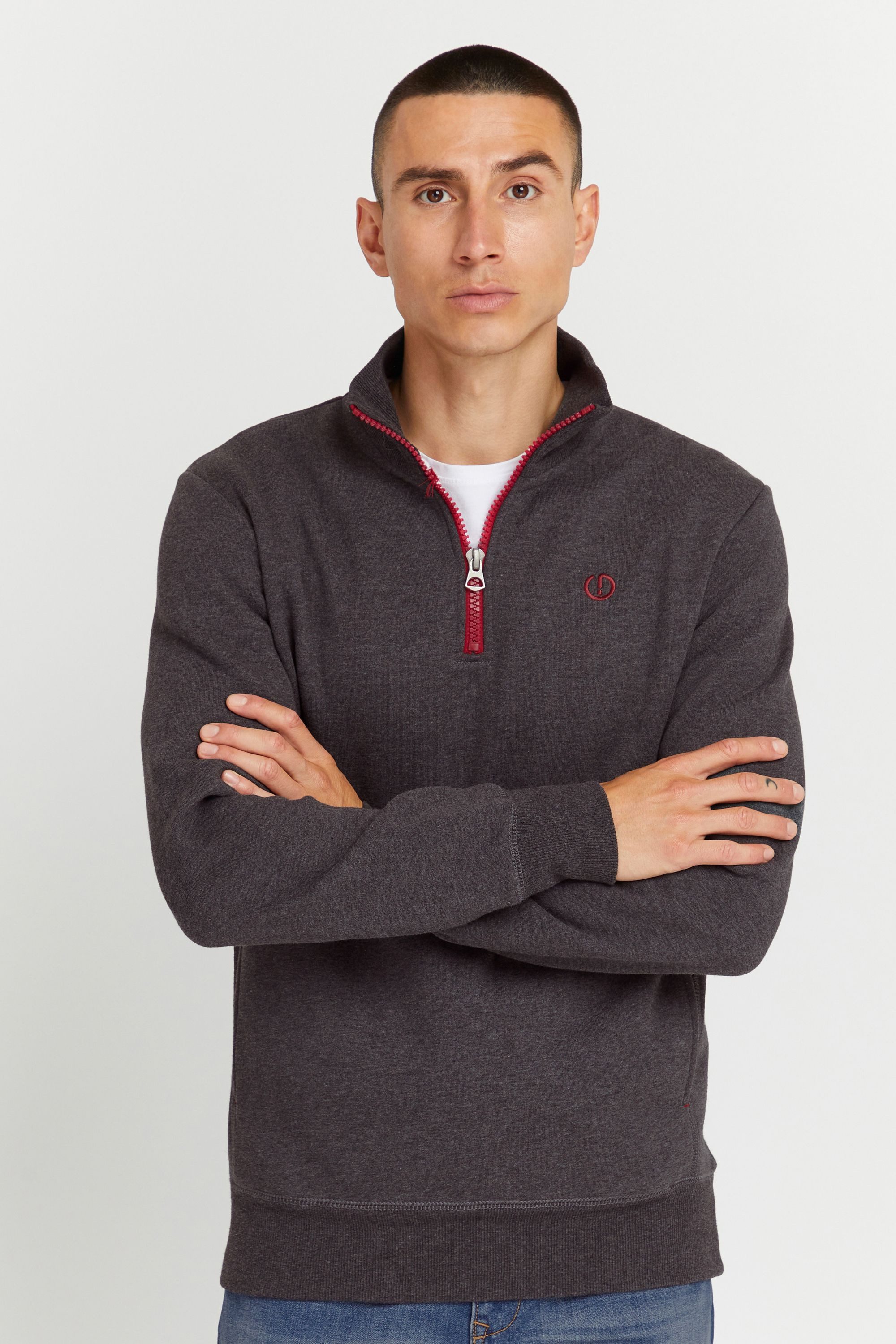 !Solid Stehkragenpullover SDBennTro Ziptroyer 21300895-ME Modischer günstig online kaufen