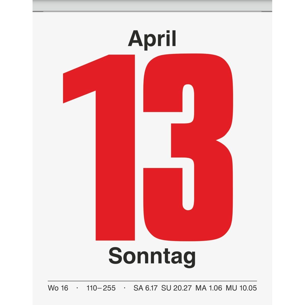 BRUNNEN Abreißkalender Abreißkalender 98x142mm 2027 (5 Stück)