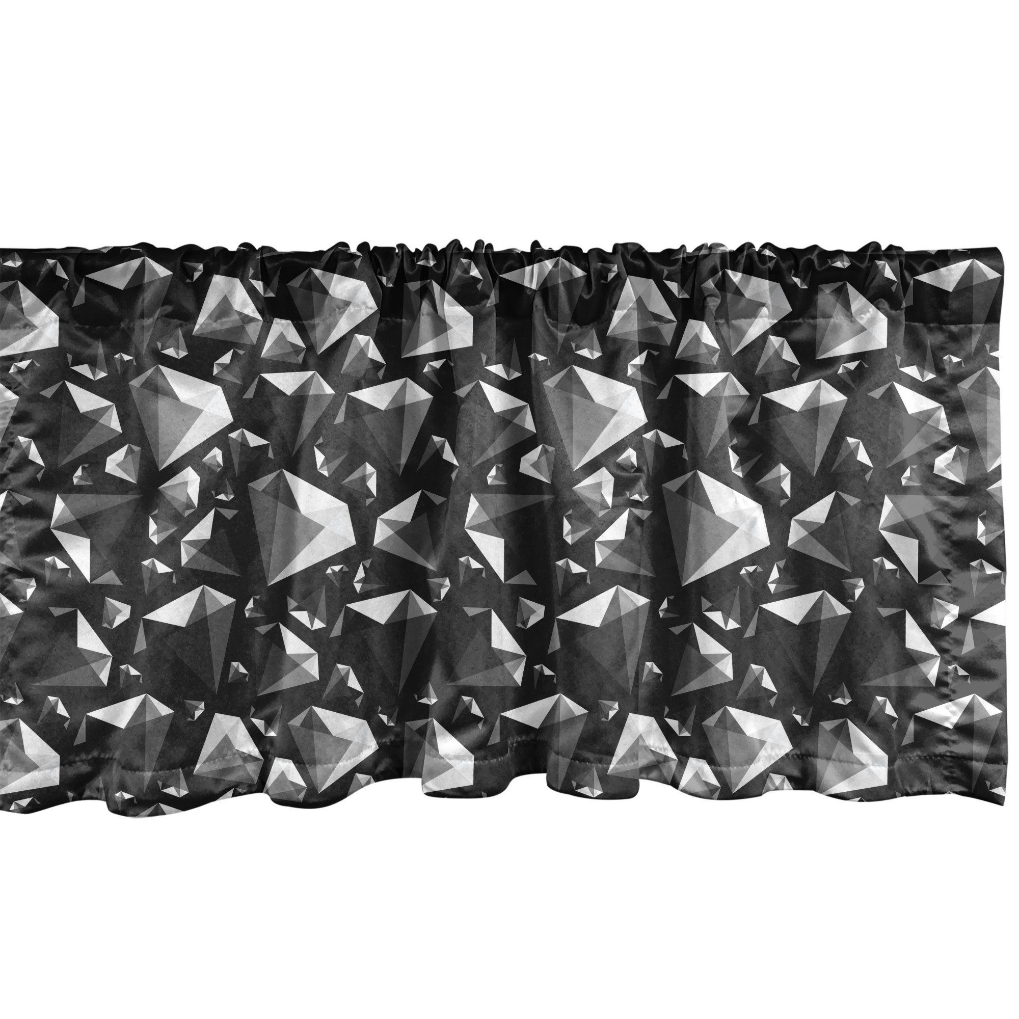 Scheibengardine »Vorhang Volant für Küche Schlafzimmer Dekor mit  Stangentasche«, Abakuhaus, Einfarbig Low Poly Diamant-Formen online kaufen  | OTTO