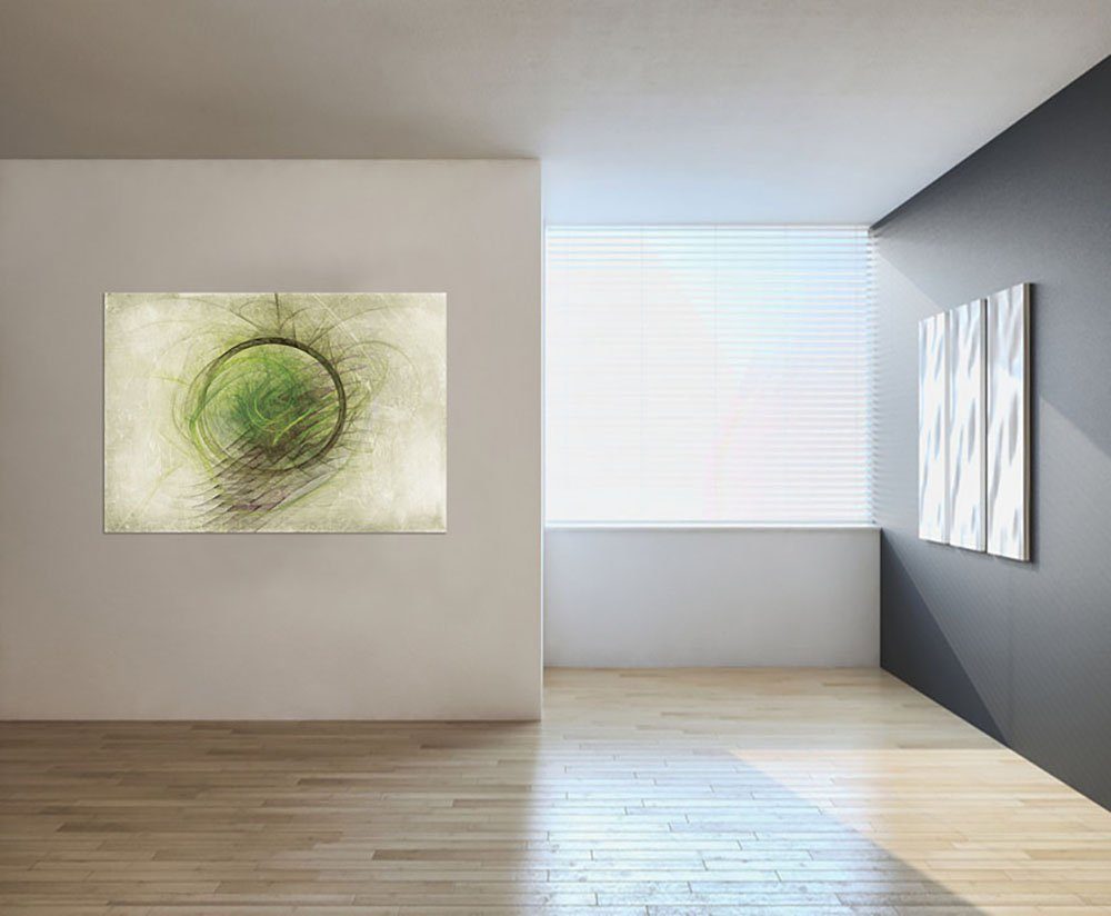 Sinus Art Leinwandbild Grüne Harmonie