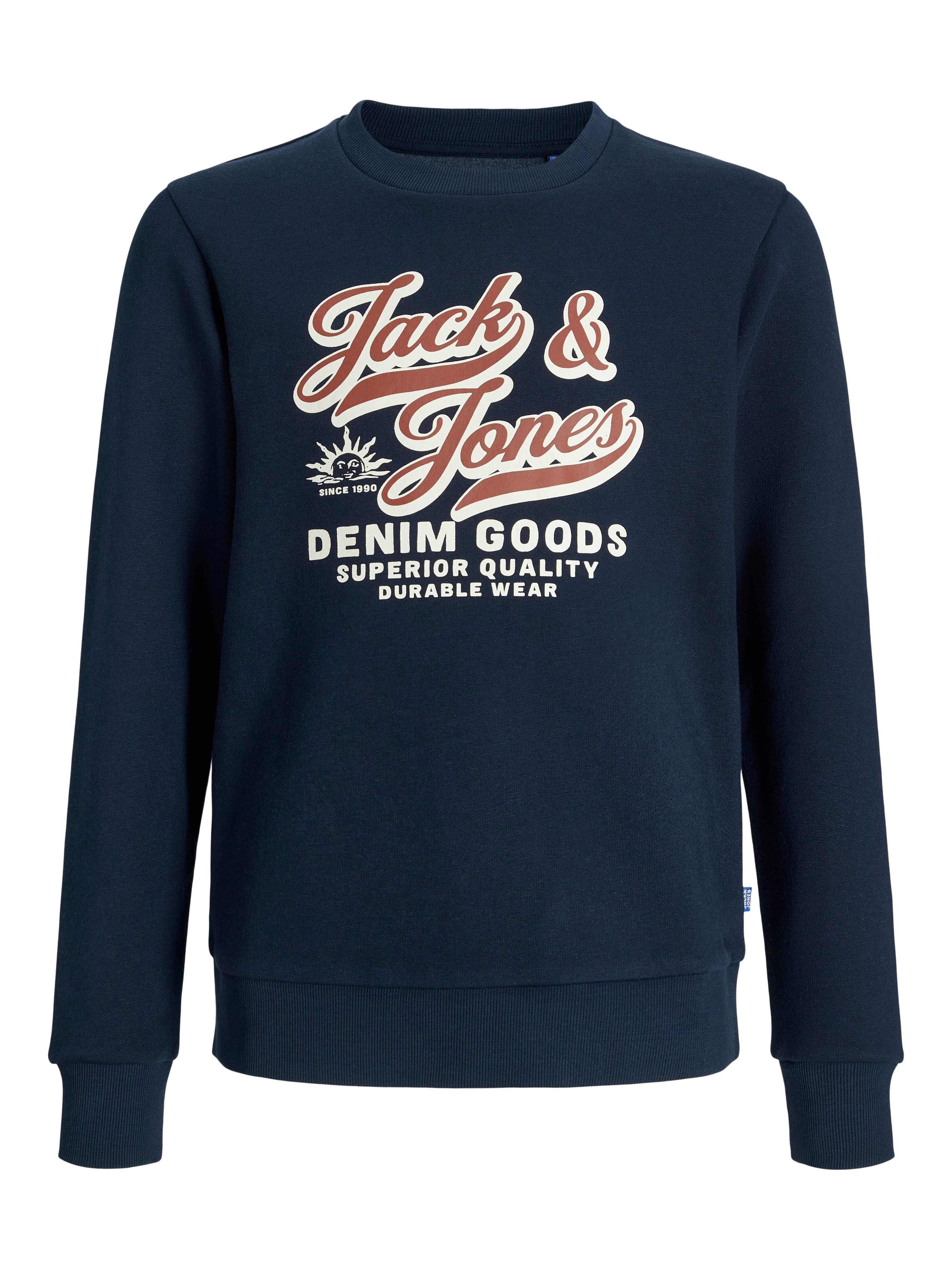 Sweatshirt JJELOGO SWEAT CREW 2 COL AW25 NOOS JNR