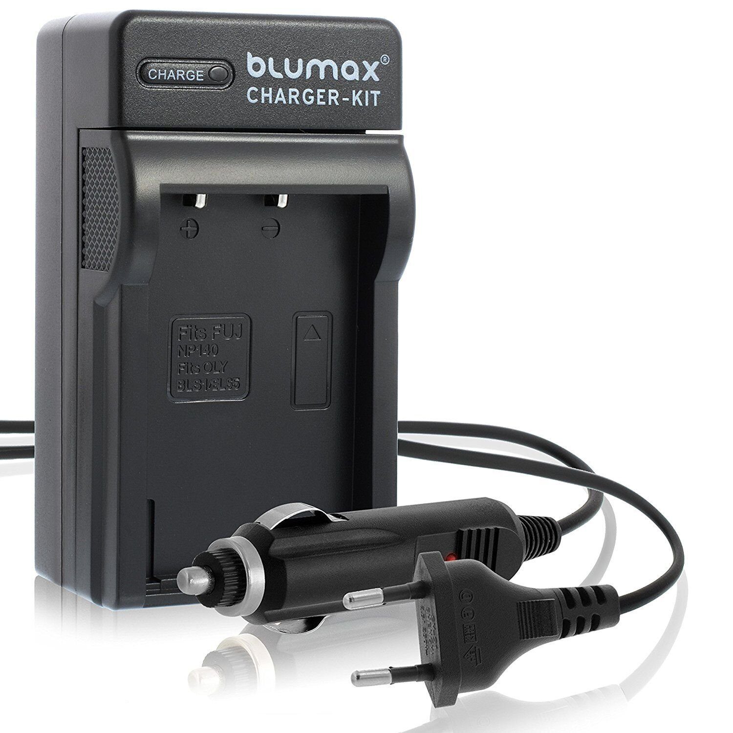 Blumax Ladegerät für Kamera-Akku III OM-D E-M10 Mark Olympus D-SLR BLS1 BLS-50 BLS-5