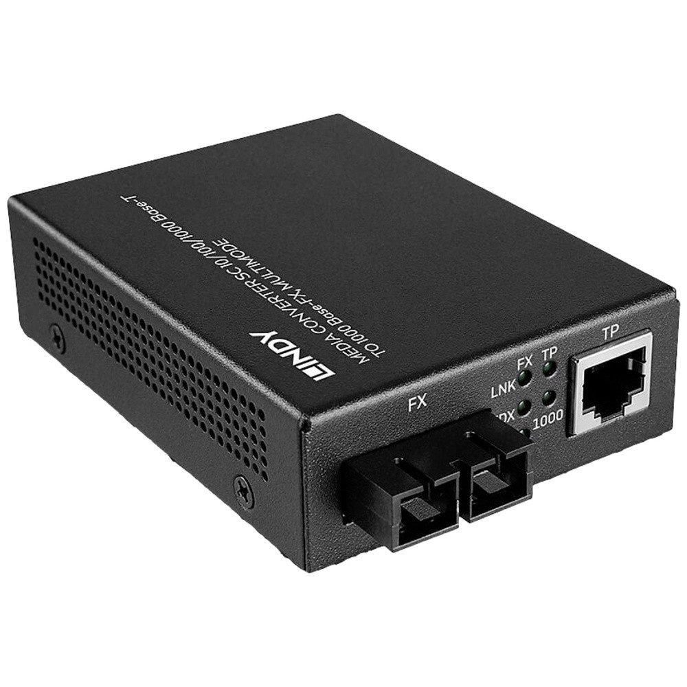 LINDY 25119 Medienkonverter 10 / 100 / 1000 MBit/s Medienkonverter