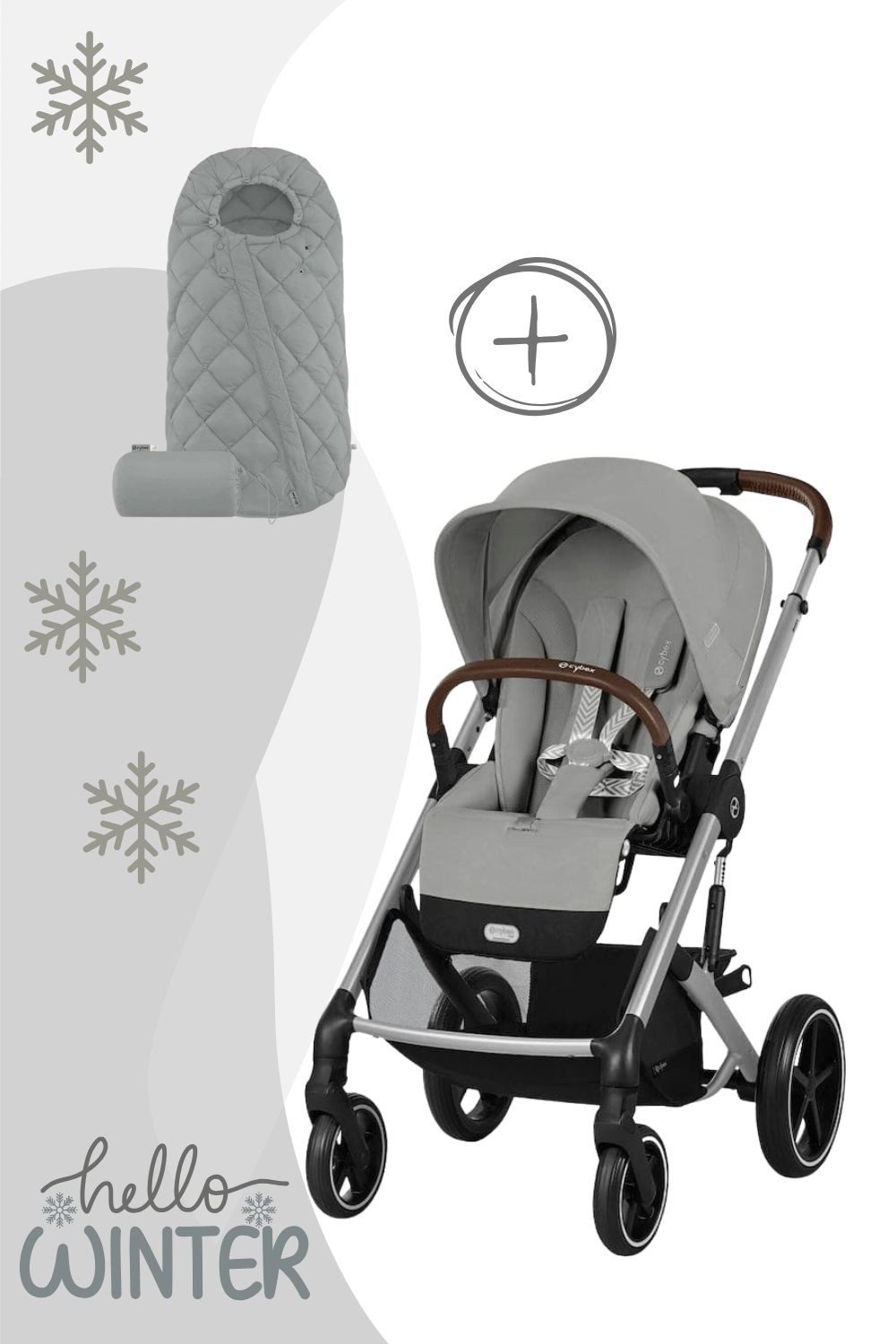 Cybex Kinder-Buggy Balios S Lux Kinderwagen inkl. Snogga 2.0 Fußsack