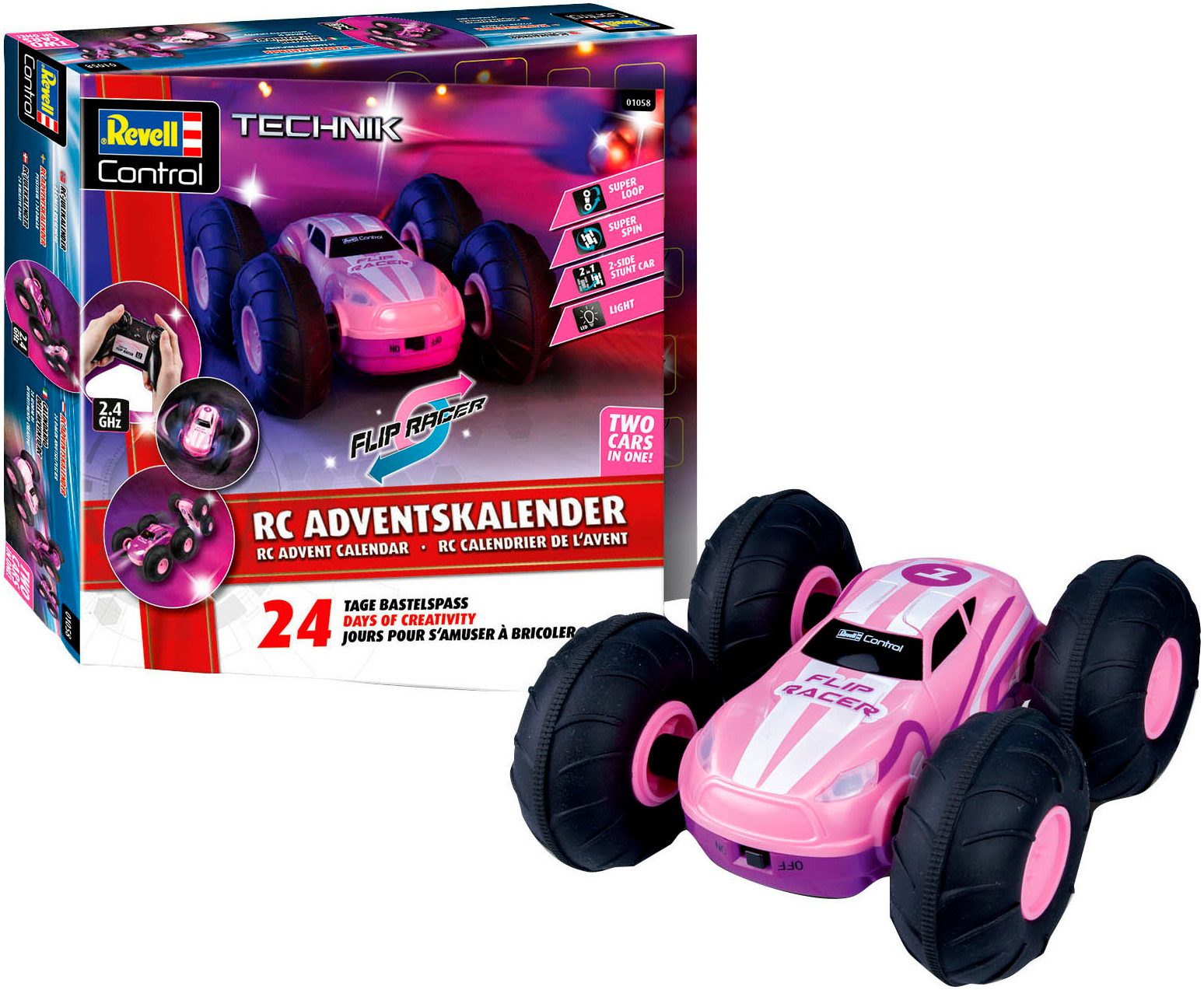 Revell® Spielzeug-Adventskalender Flip Racer, ferngesteuertes RC günstig online kaufen