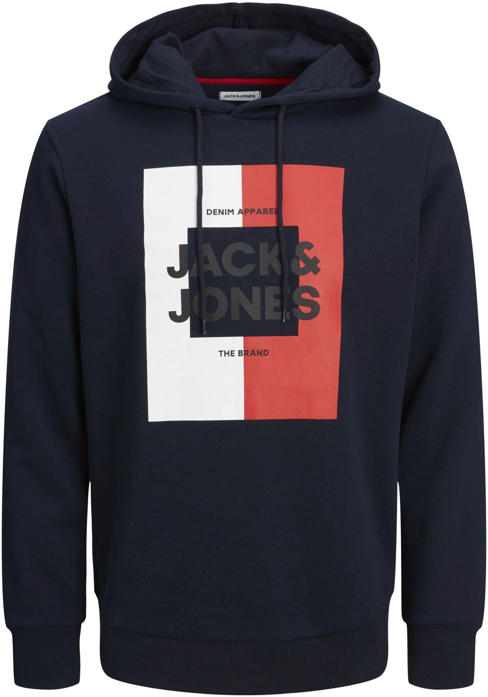 Jack & Jones Kapuzensweatshirt JJOSCAR blazer navy SWEAT HOOD