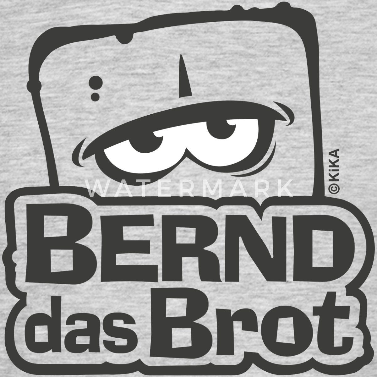 Spreadshirt T-Shirt Bernd Das Brot Logo Schwarz-Weiß Männer T-Shirt (1-tlg)
