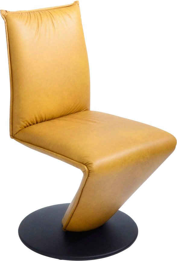 K+W Komfort & Wohnen Drehstuhl »Drive«, Stuhl mit federnder Sitzschale, Drehteller in Metall schwarz Struktur