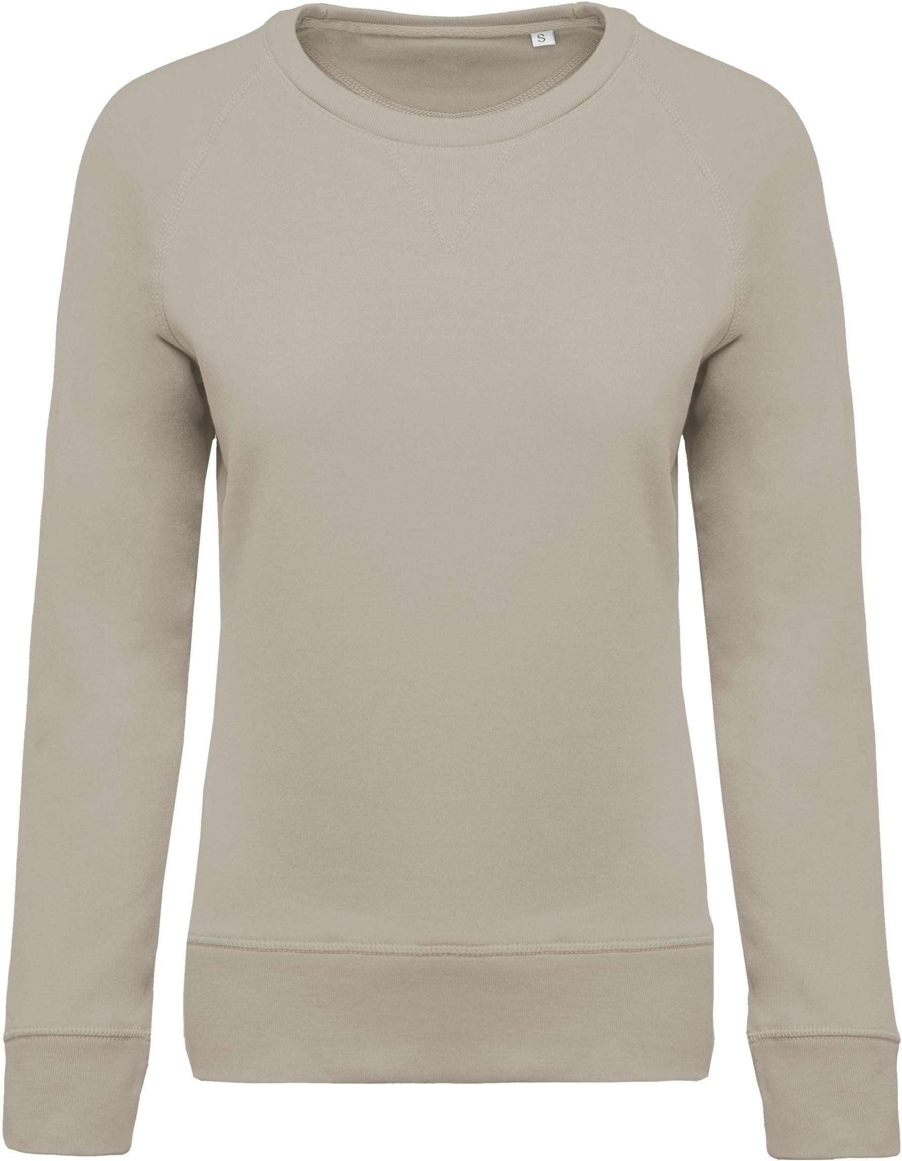 Kariban Sweatshirt Damen Sweatshirt BIO-BAUMWOLLE Rundhalsausschnitt Raglanärme