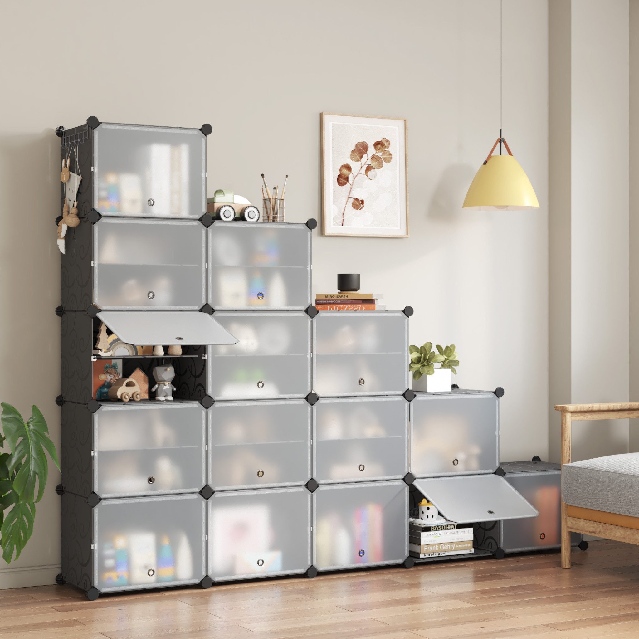 Mondeer Schuhregal Schuhschrank, mit Tür, Staub- und Wasserabweisend, für 3 günstig online kaufen